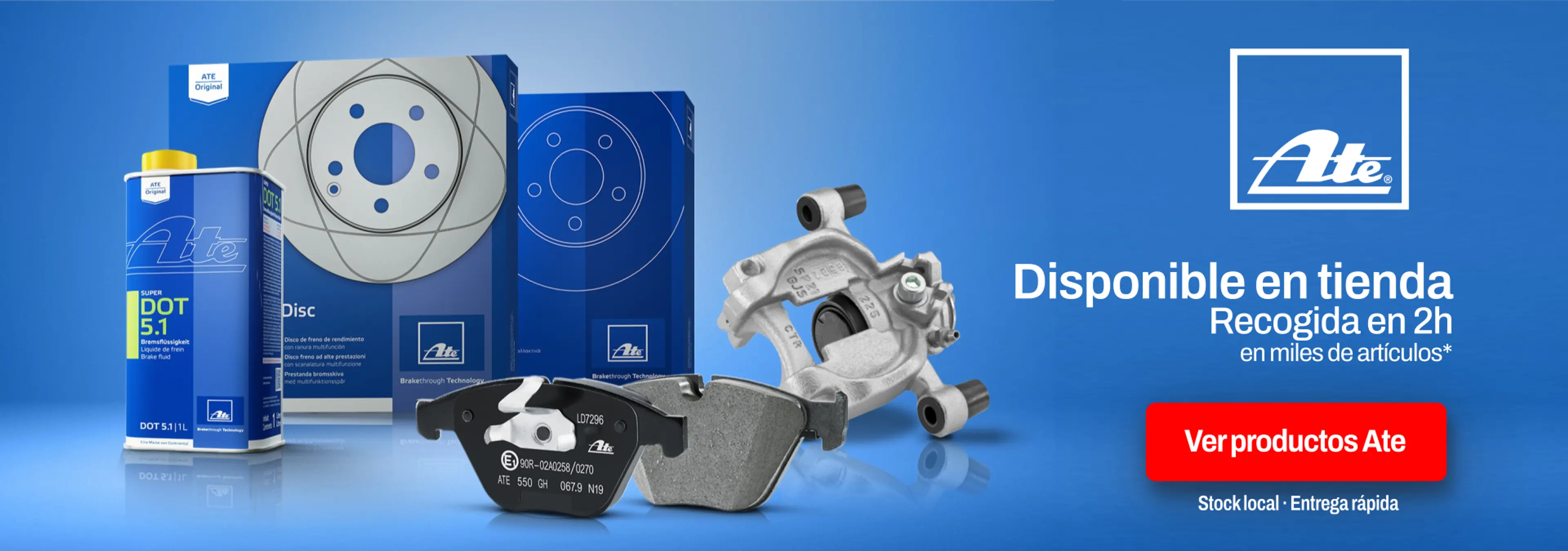 Frenos ATE | Stock en Canarias | Miles de referencias disponibles
