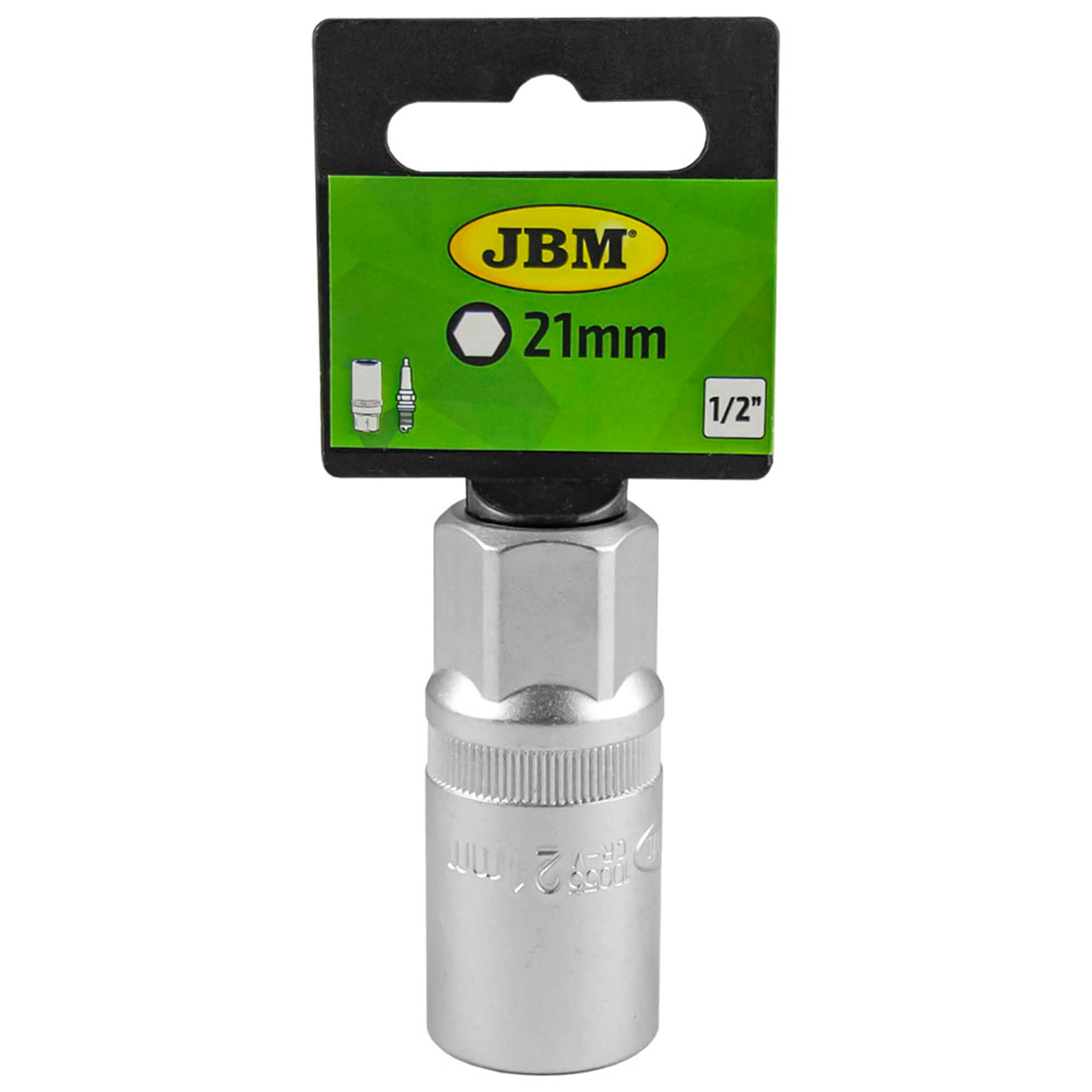 JBM VASO DE BUJÍA HEXAGONAL DE 1/2" 21MM