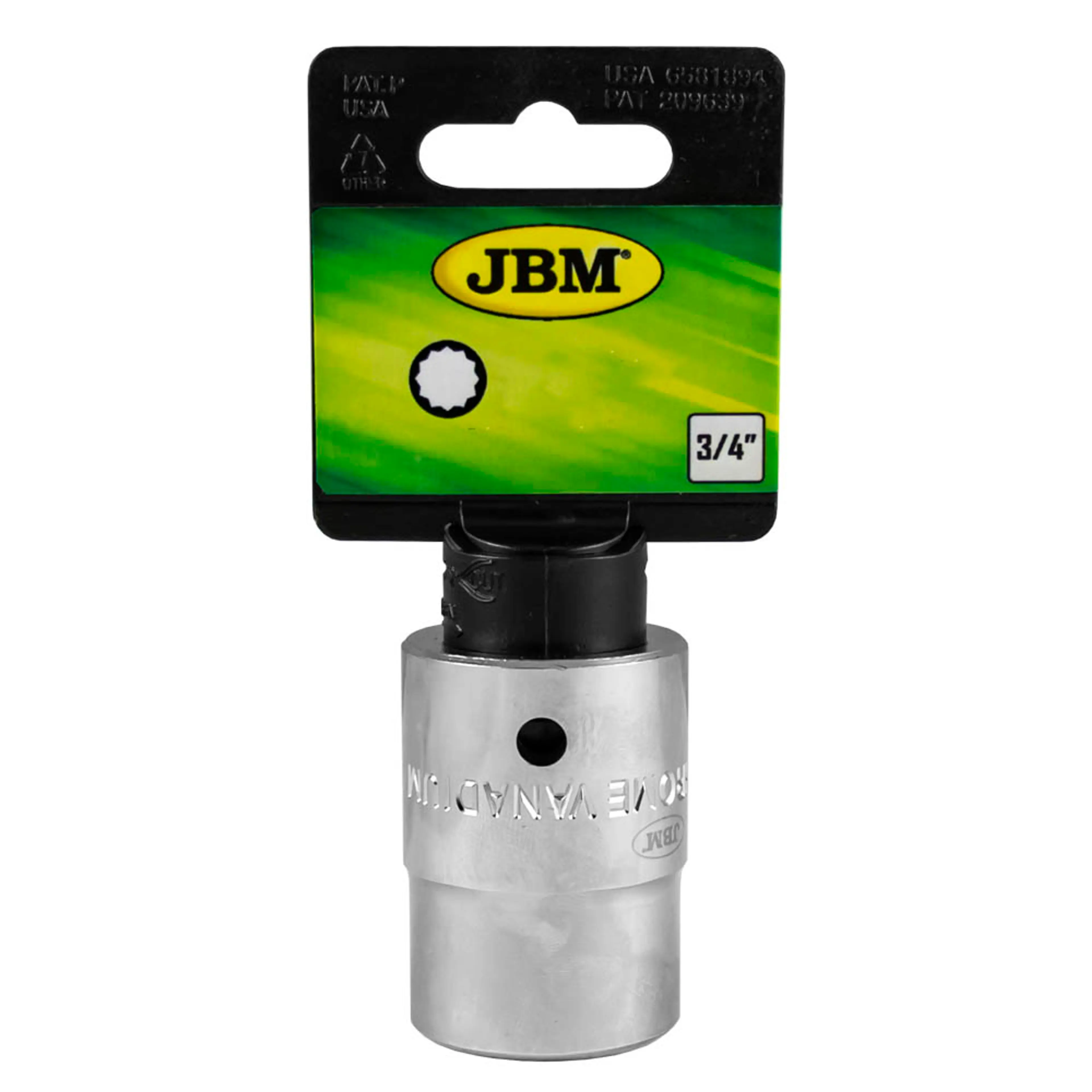 JBM VASO CORTO 3/4" 12 CANTOS 30MM