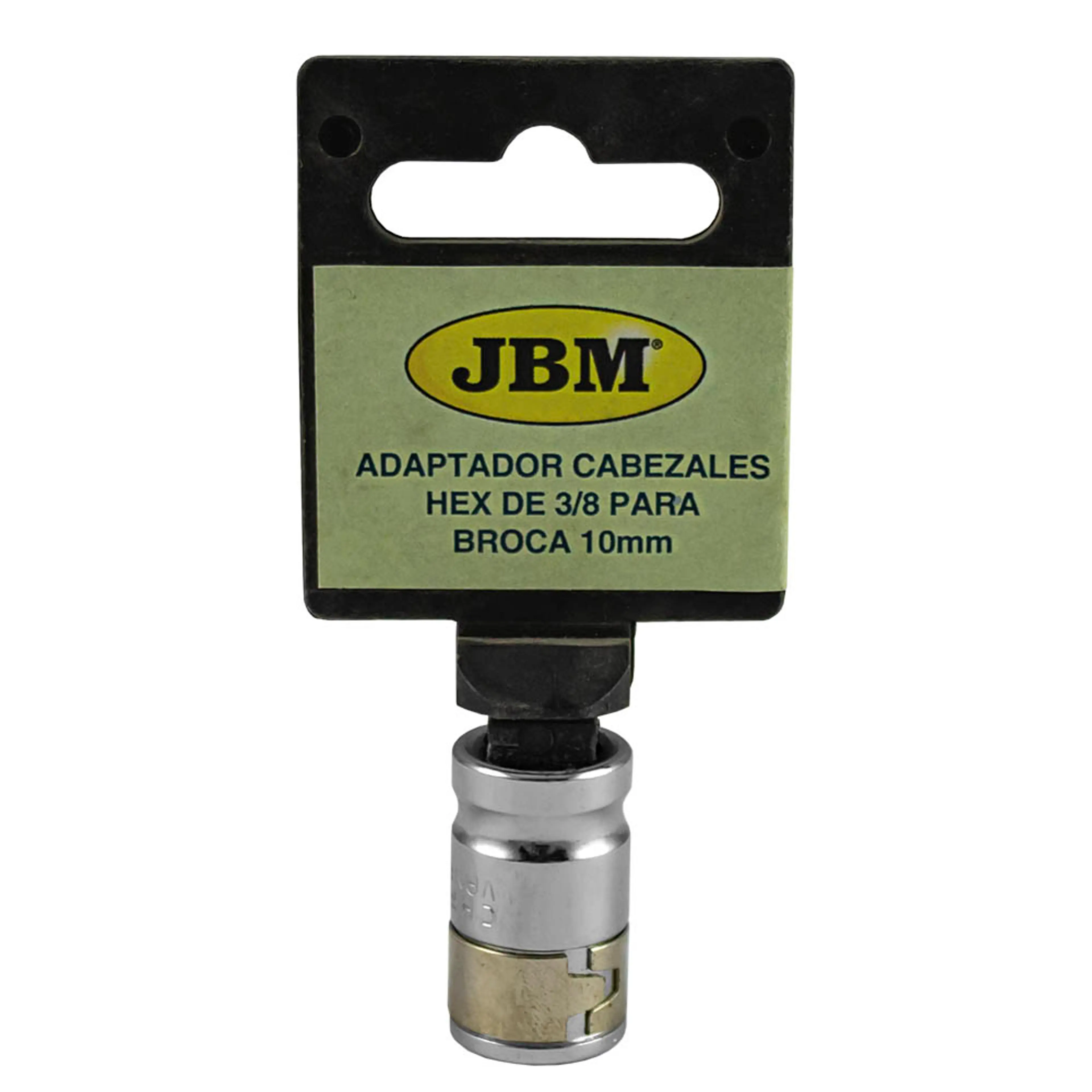 JBM ADAPT.CABEZALES HEX DE 3/8" P/BROCA 10MM