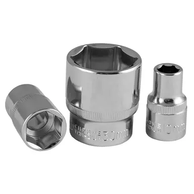 JBM VASO 1/2" HEXAGONAL DE 18MM CROMADO