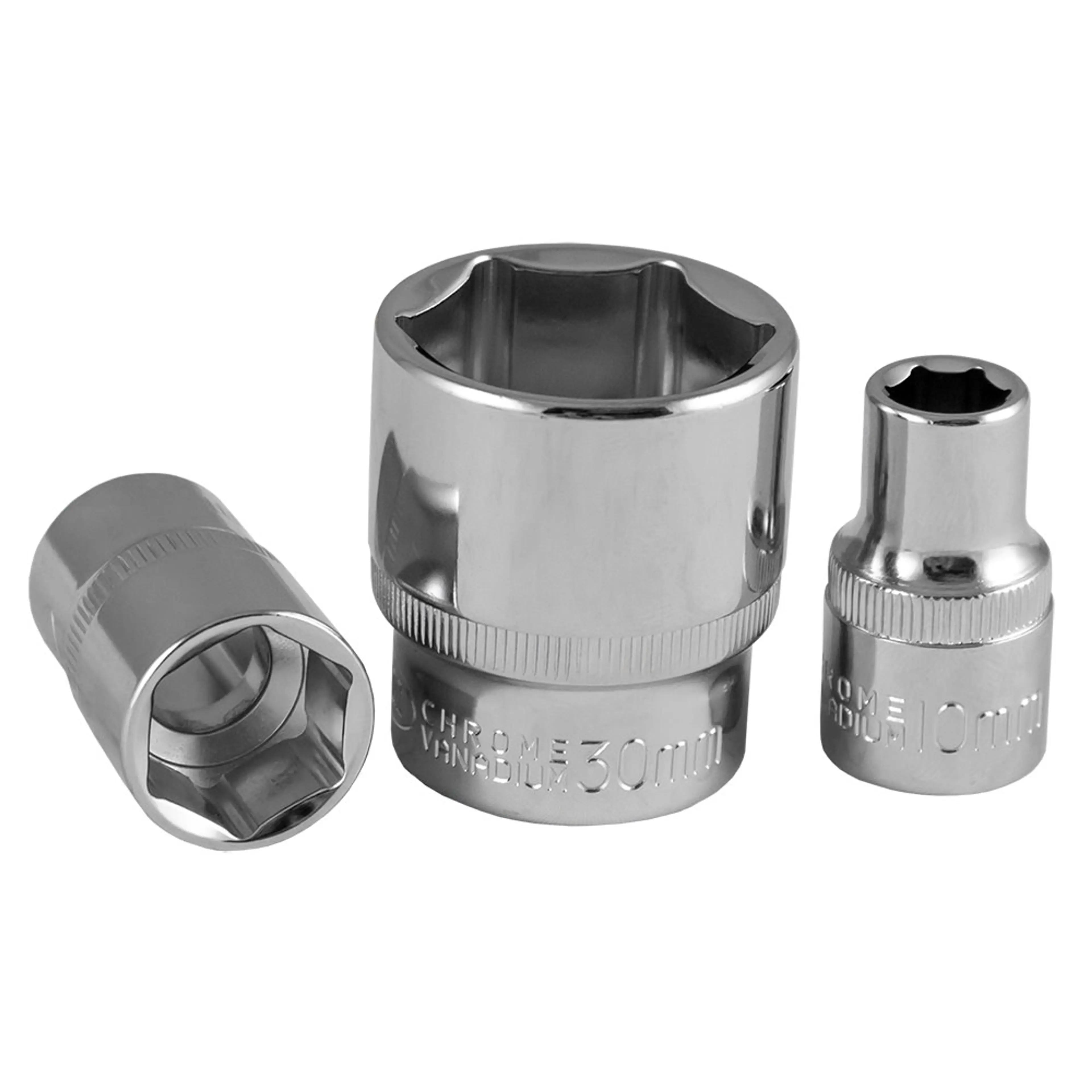 JBM VASO 1/2" HEXAGONAL DE 18MM CROMADO