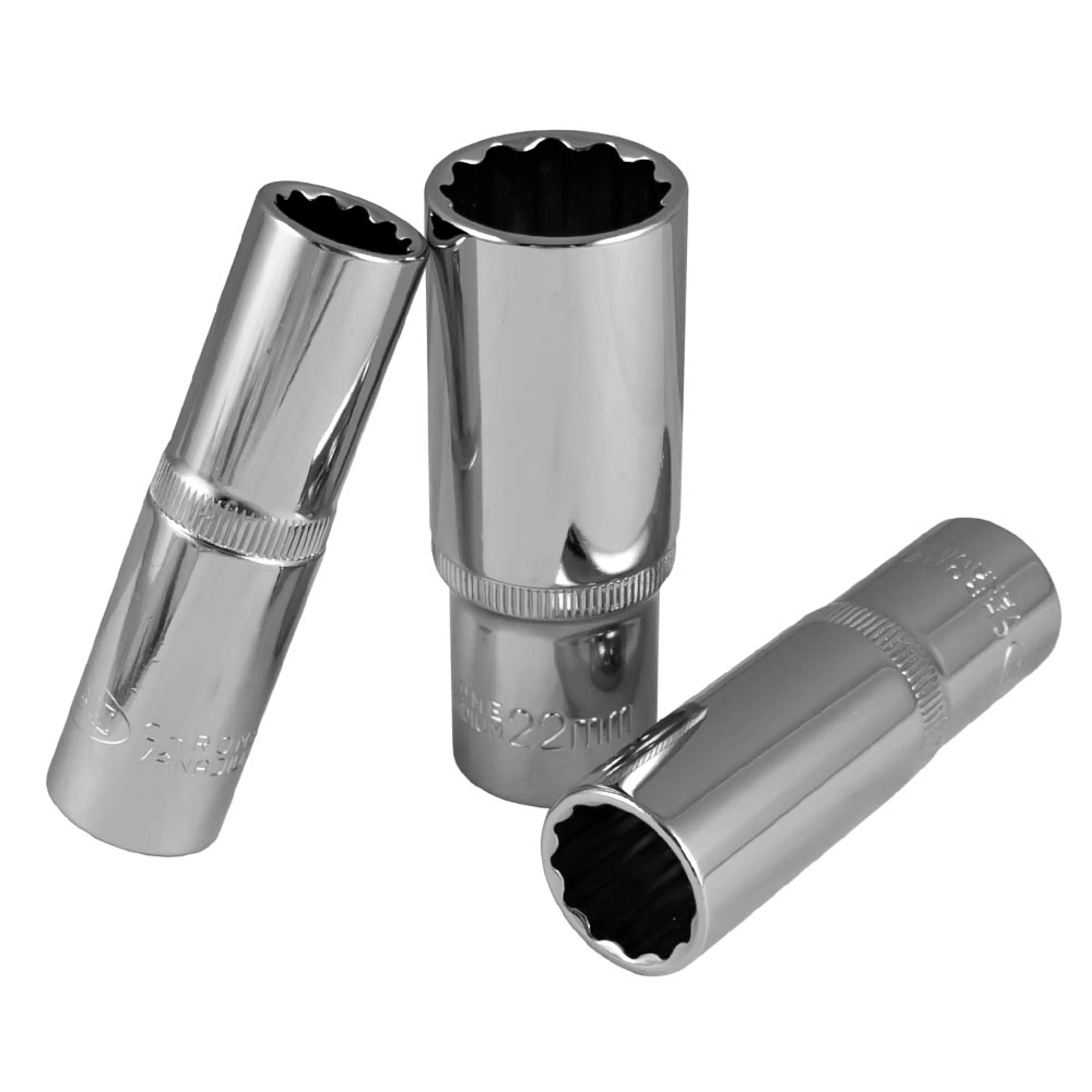 JBM VASO XZN 1/2" 75MM LARGO 14MM CROMADO