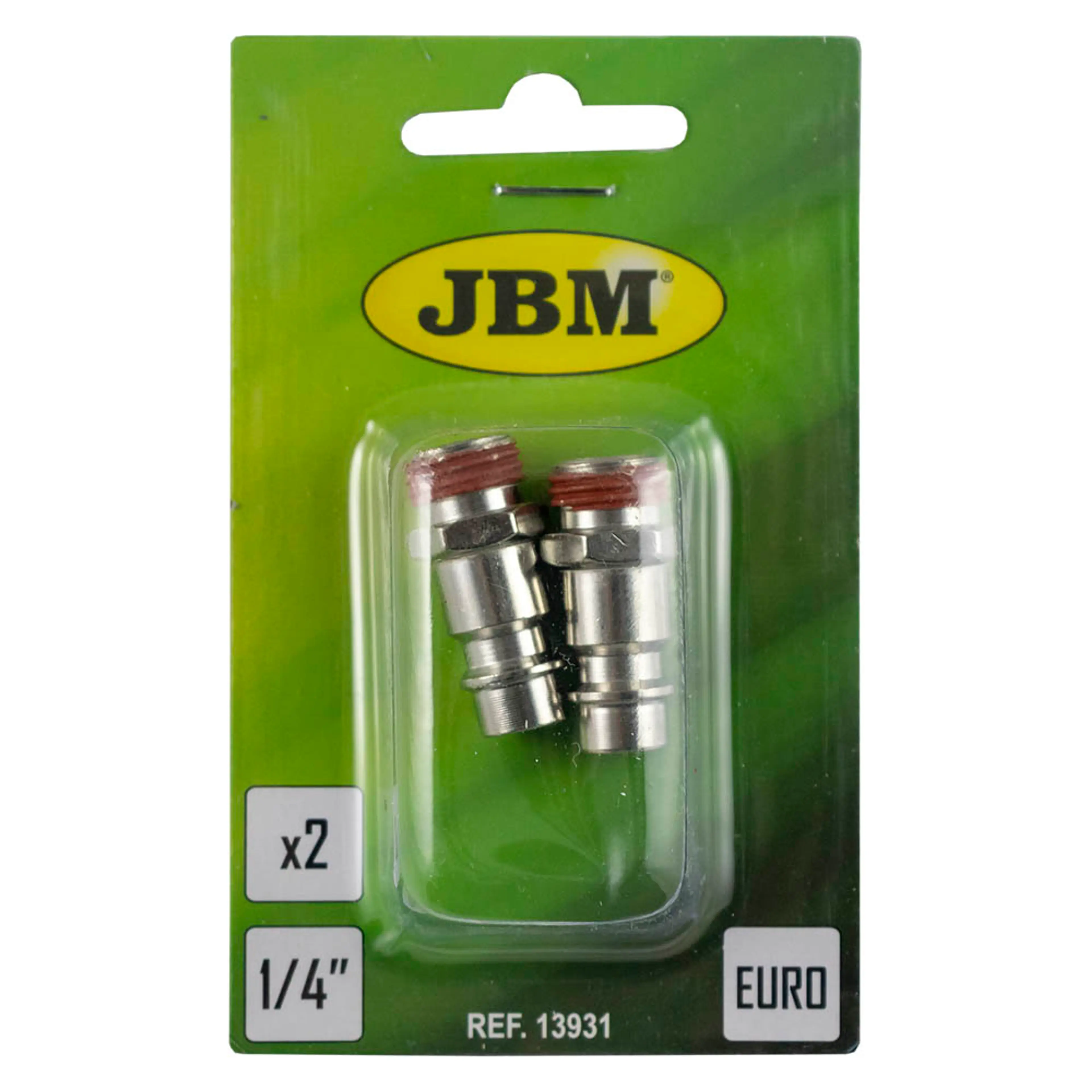 JBM CONECTOR MACHO EUR - ROSCA MACHO 1/4" (2UDS)