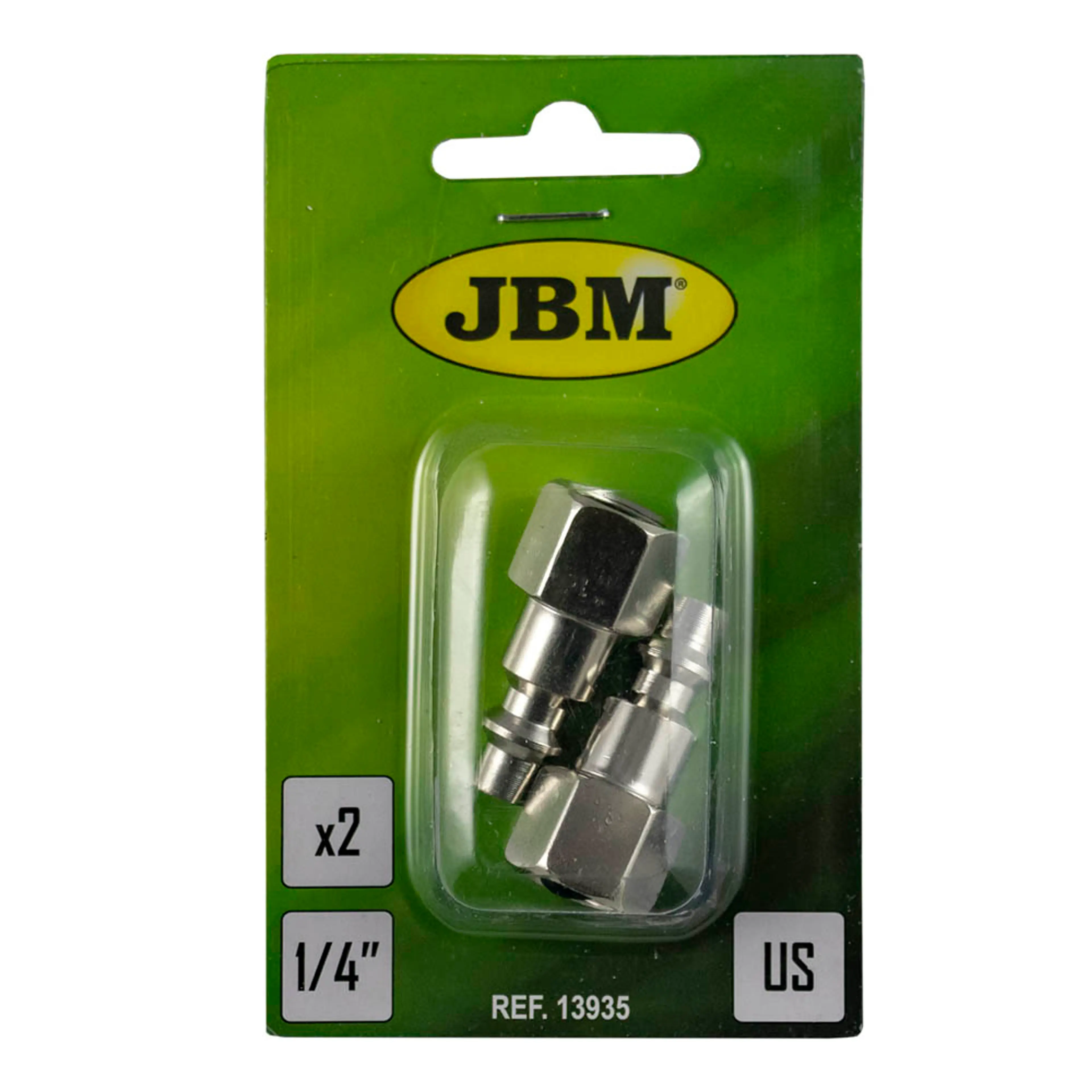 JBM CONECTOR MACHO US - ROSCA HEMBRA 1/4" (2UDS)