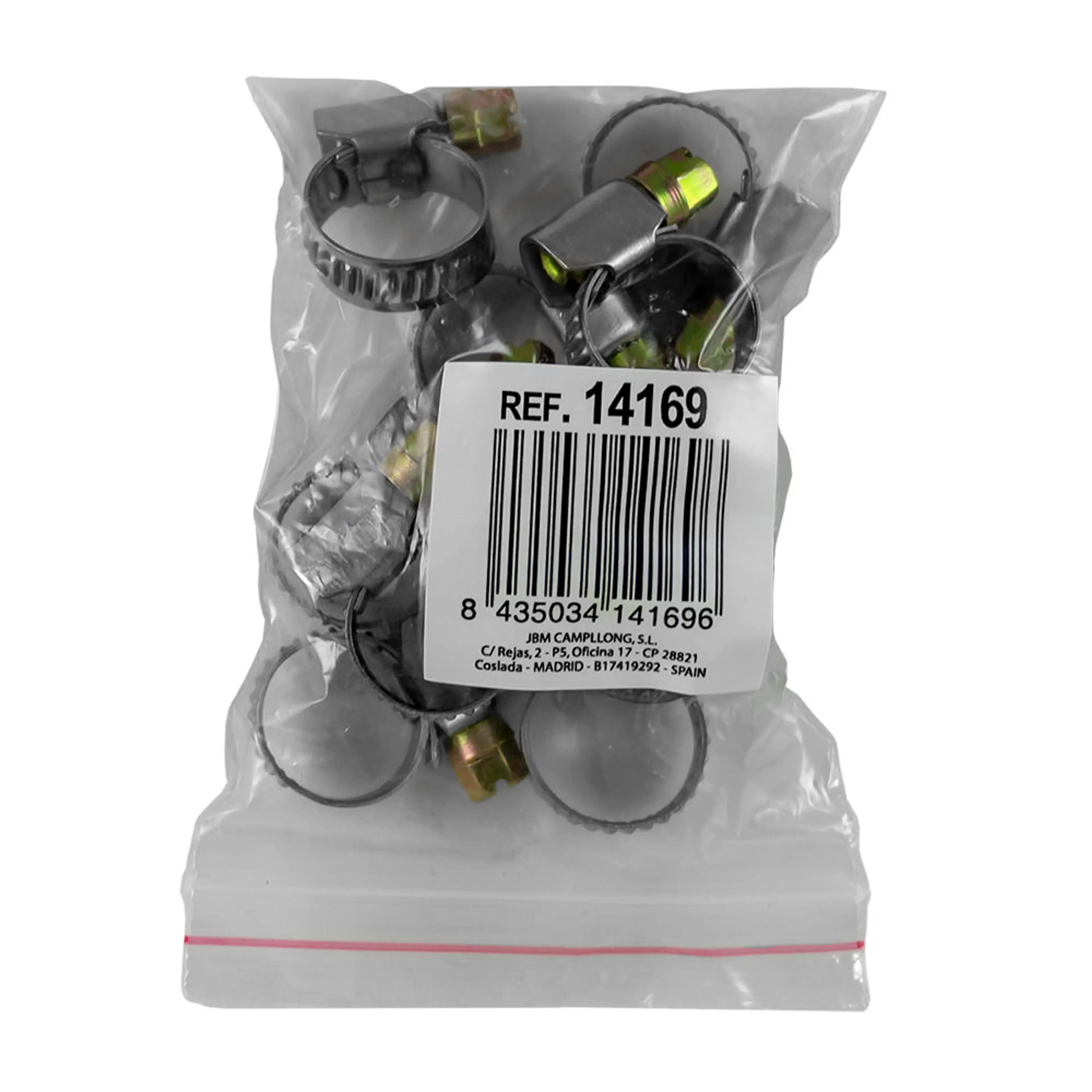 JBM BOLSA DE 10 ABRAZADERAS 8-16MM