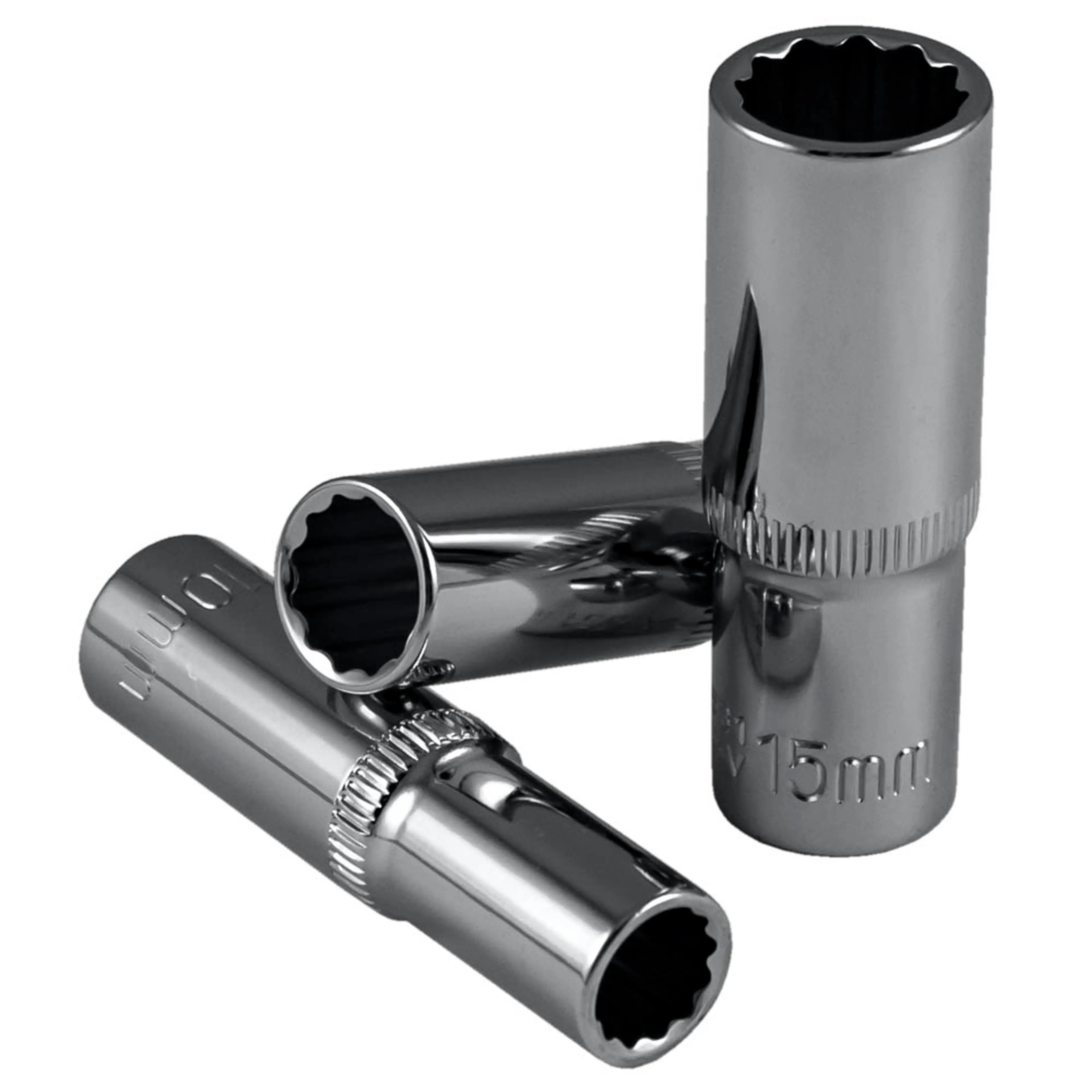 JBM VASO 12 CANTOS DE 65MM LARGO, 3/8" DE 14MM - CROMADO