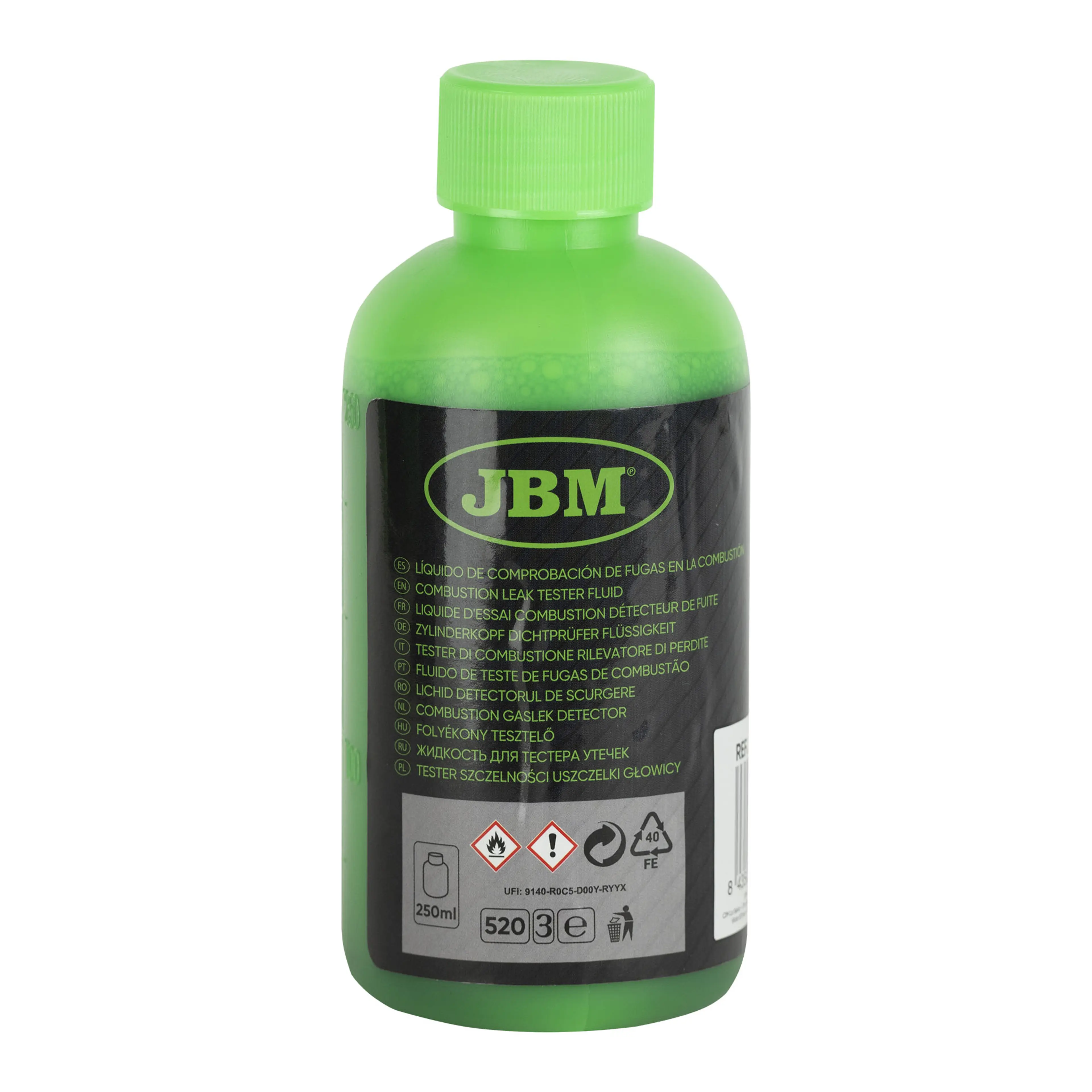 JBM LÍQUIDO DE COMPROBACIÓN DE FUGAS EN LA COMBUSTIÓN