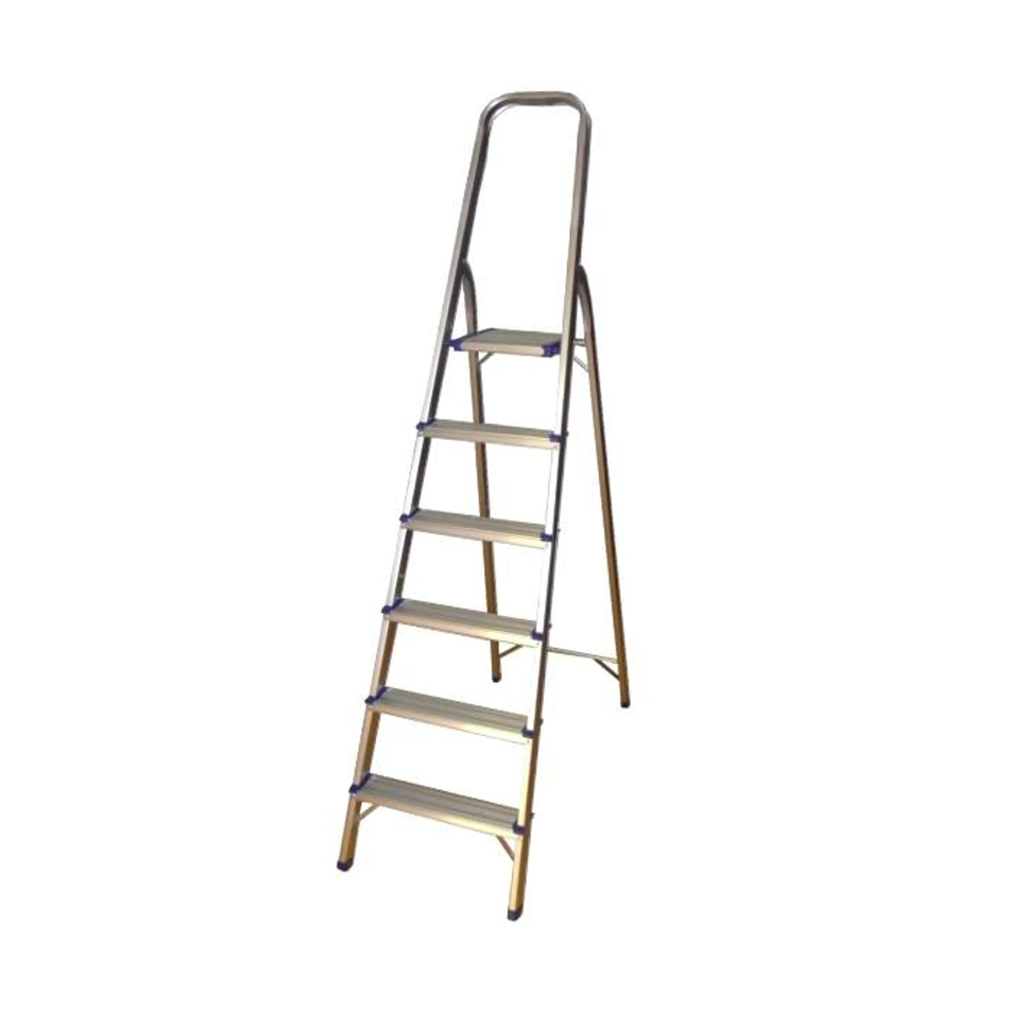 JBM ESCALERA DE ALUMINIO CON 6 PELDAÑOS