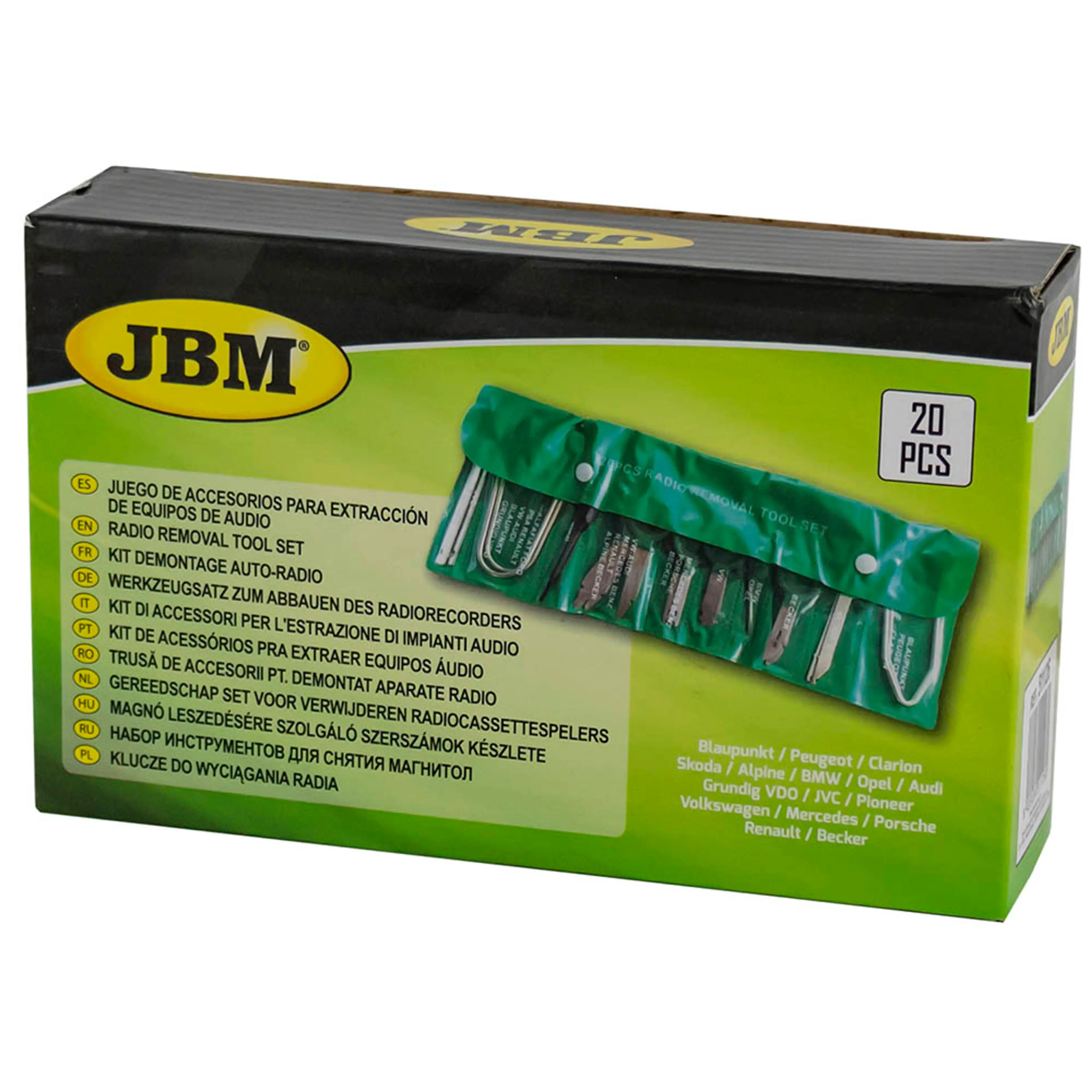 JBM JUEGO DE ACCESORIOS PARA LA EXTRACCIÓN DE EQUIPOS DE AUDIO