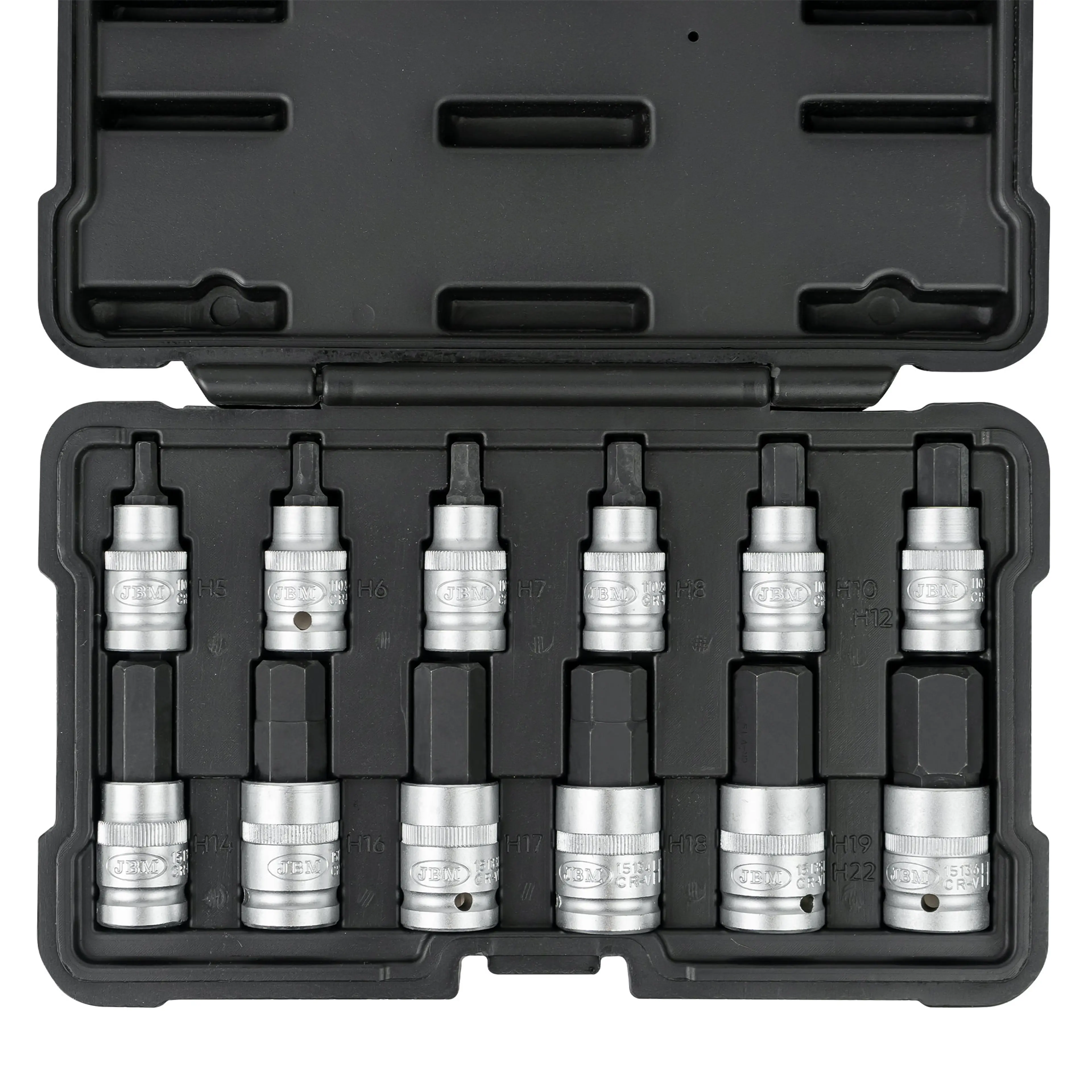 JBM SET DE 12 PUNTAS HEXAGONALES DE 1/2"