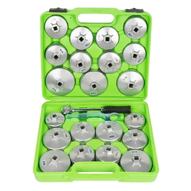 JBM JUEGO DE EXTRACTORES PARA FILTROS DE ACEITE / 23PCS EN ALUMINIO
