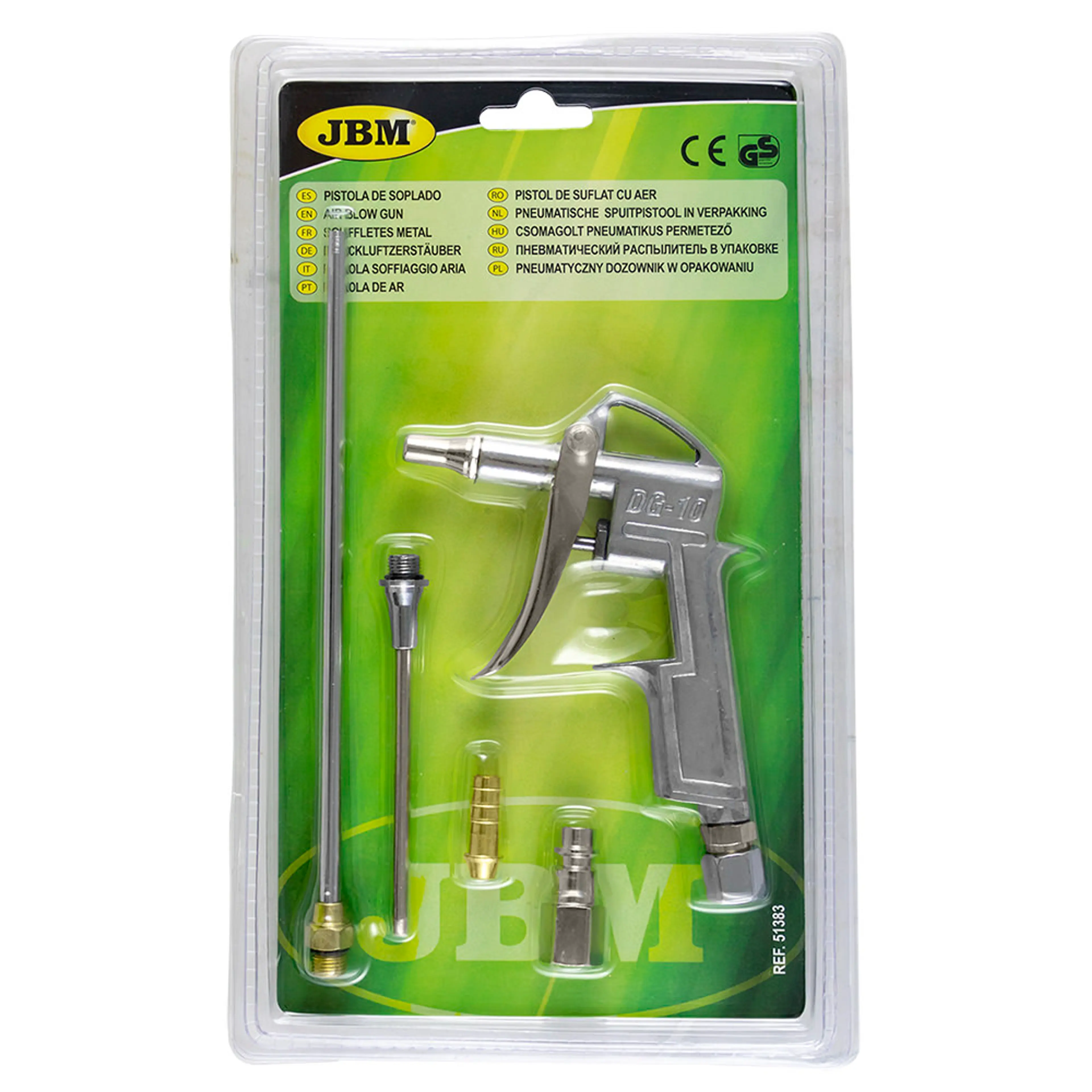 JBM PISTOLA DE SOPLADO EN BLISTER