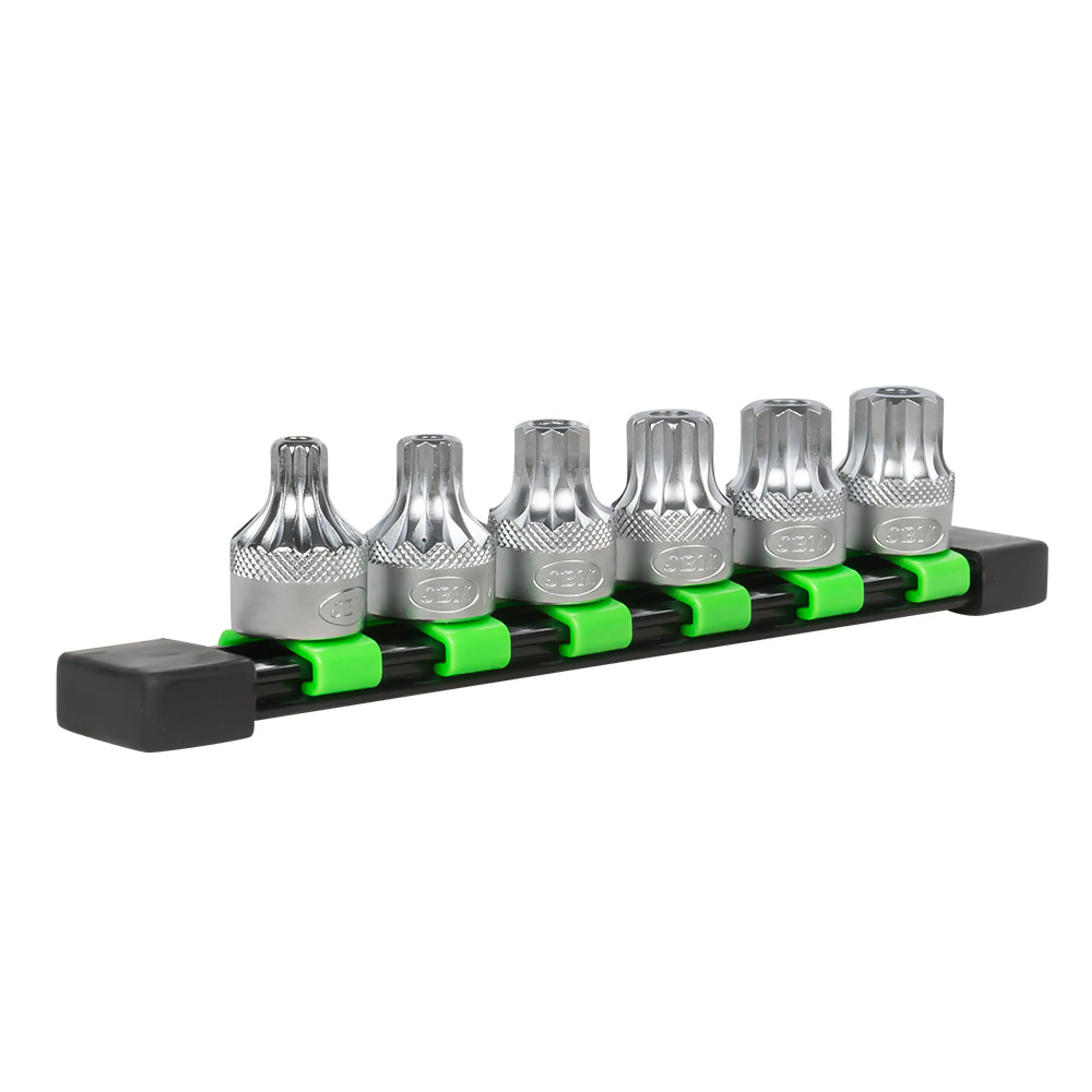 JBM JUEGO DE 6 DE PUNTAS XZN DE 12 DIENTES INVIOLABLE CON VASO DE 1/2"