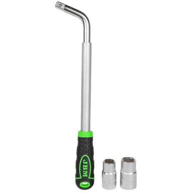 JBM LLAVE EXTENSIBLE DE RUEDA CON VASOS REVERSIBLES 330-490MM