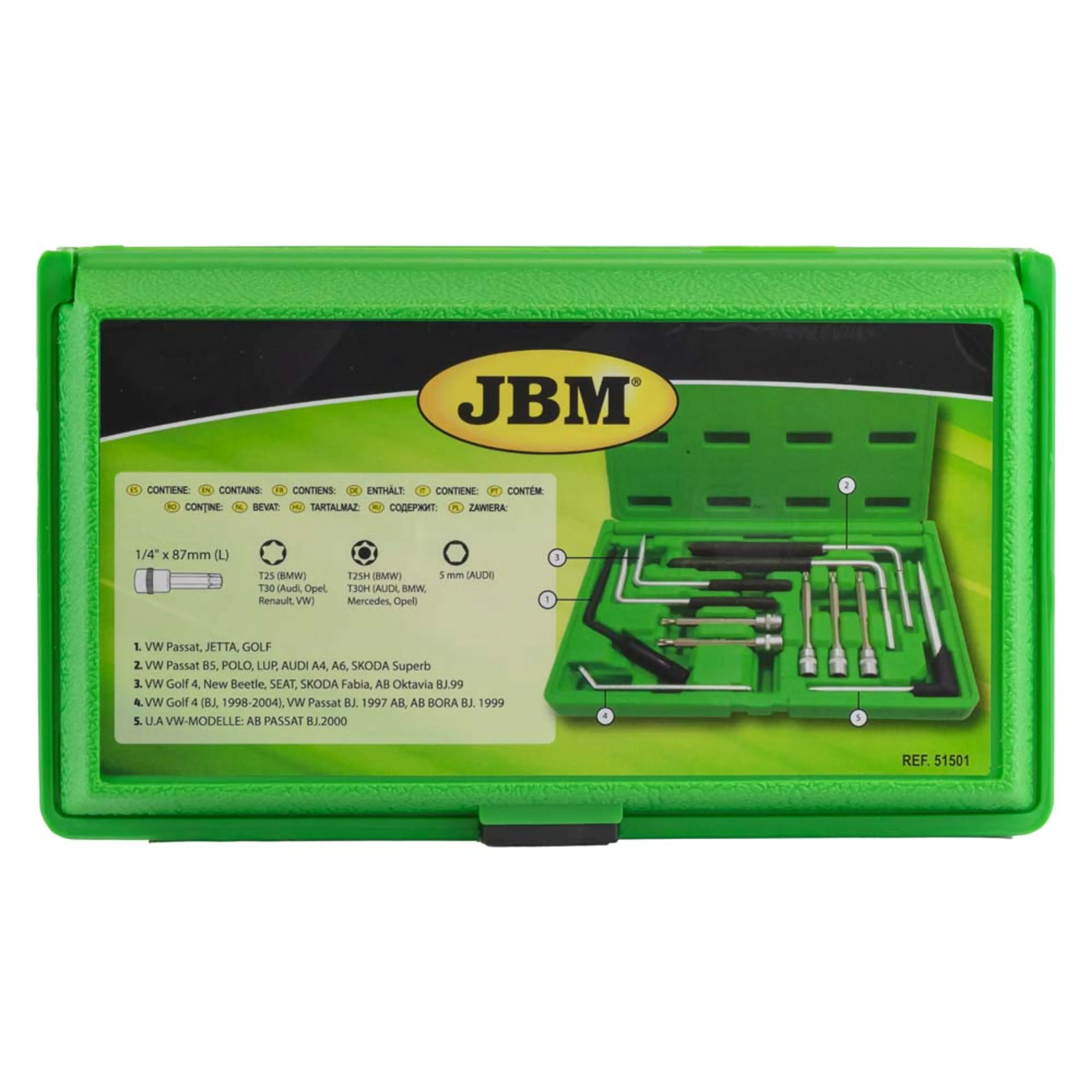 JBM SET PARA LA EXTRACCIÓN DE AIRBAGS 12PCS