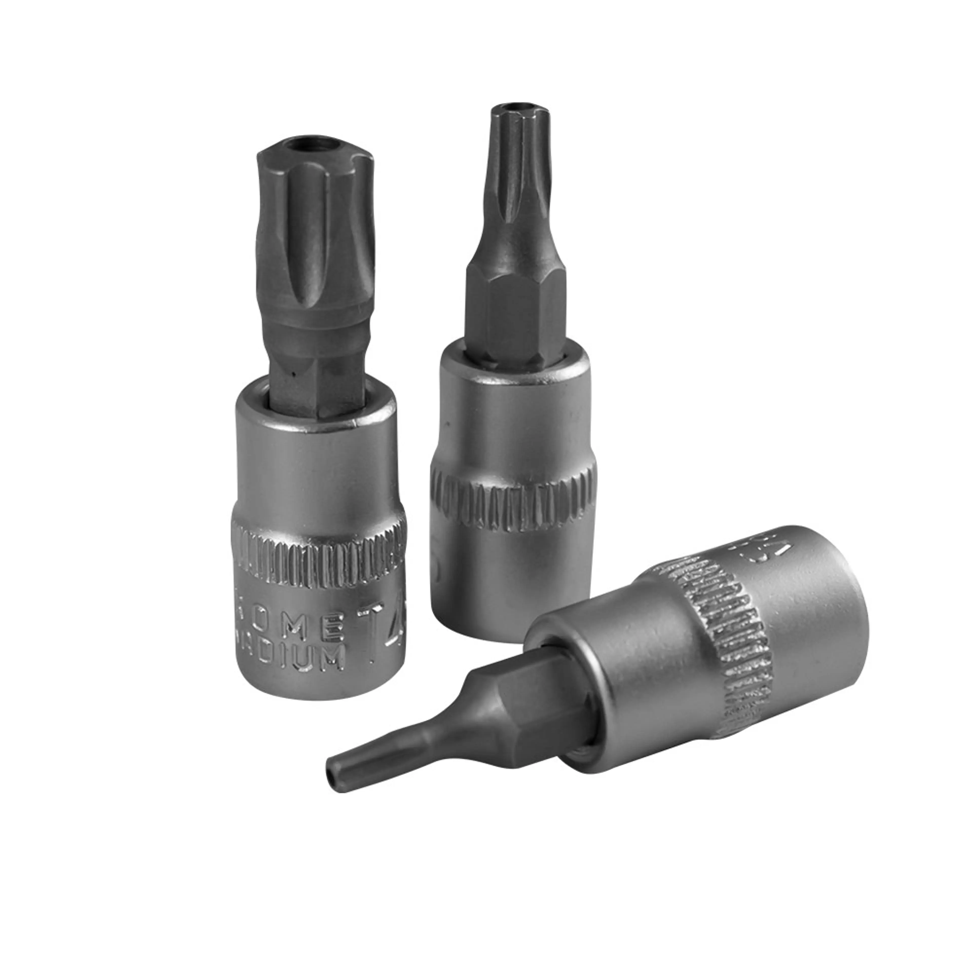 JBM JUEGO DE 7 PUNTAS TS DE 5 DIENTES INVIOLABLE CON VASO DE 1/4"