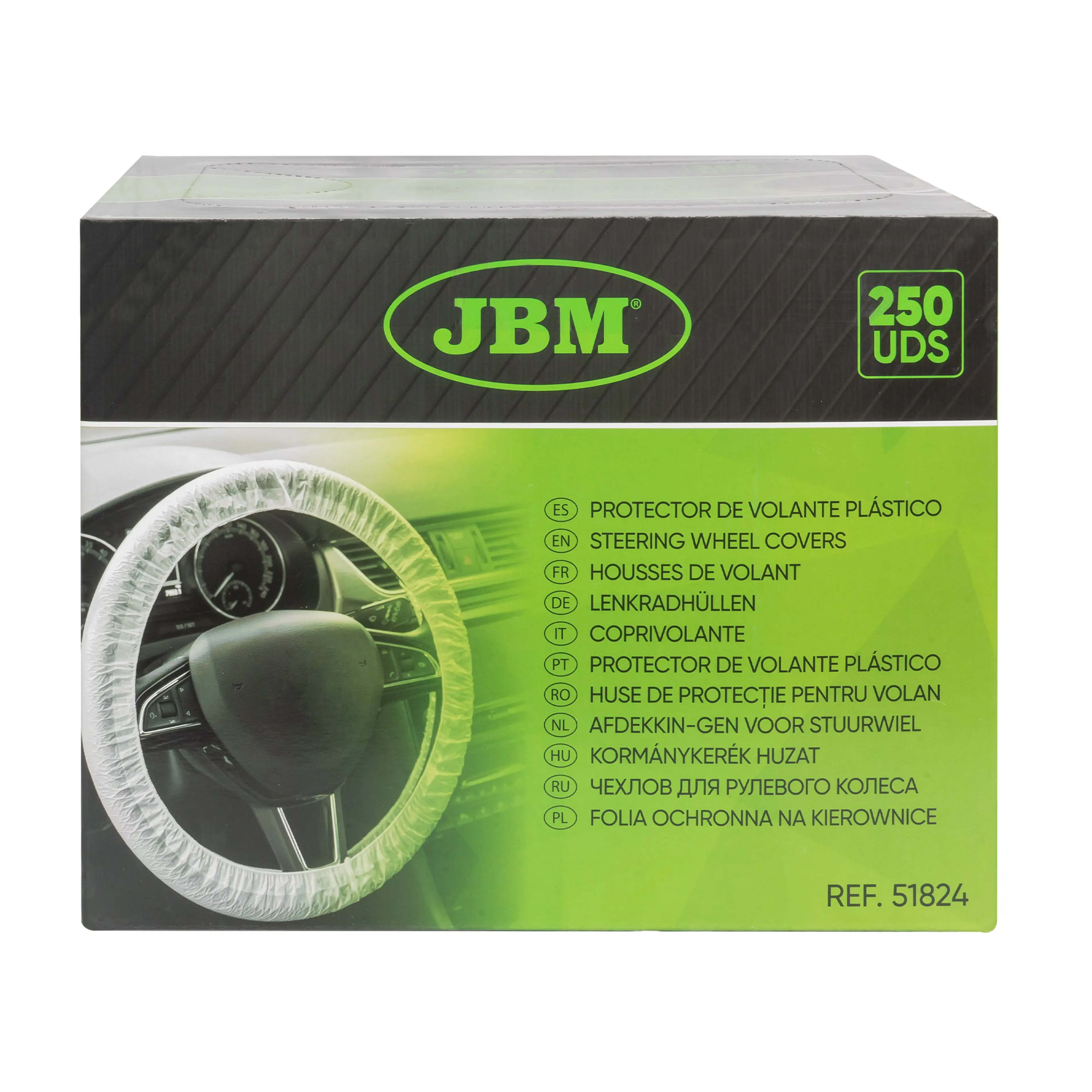 JBM PROTECTOR DE VOLANTE PLÁSTICO 250PCS