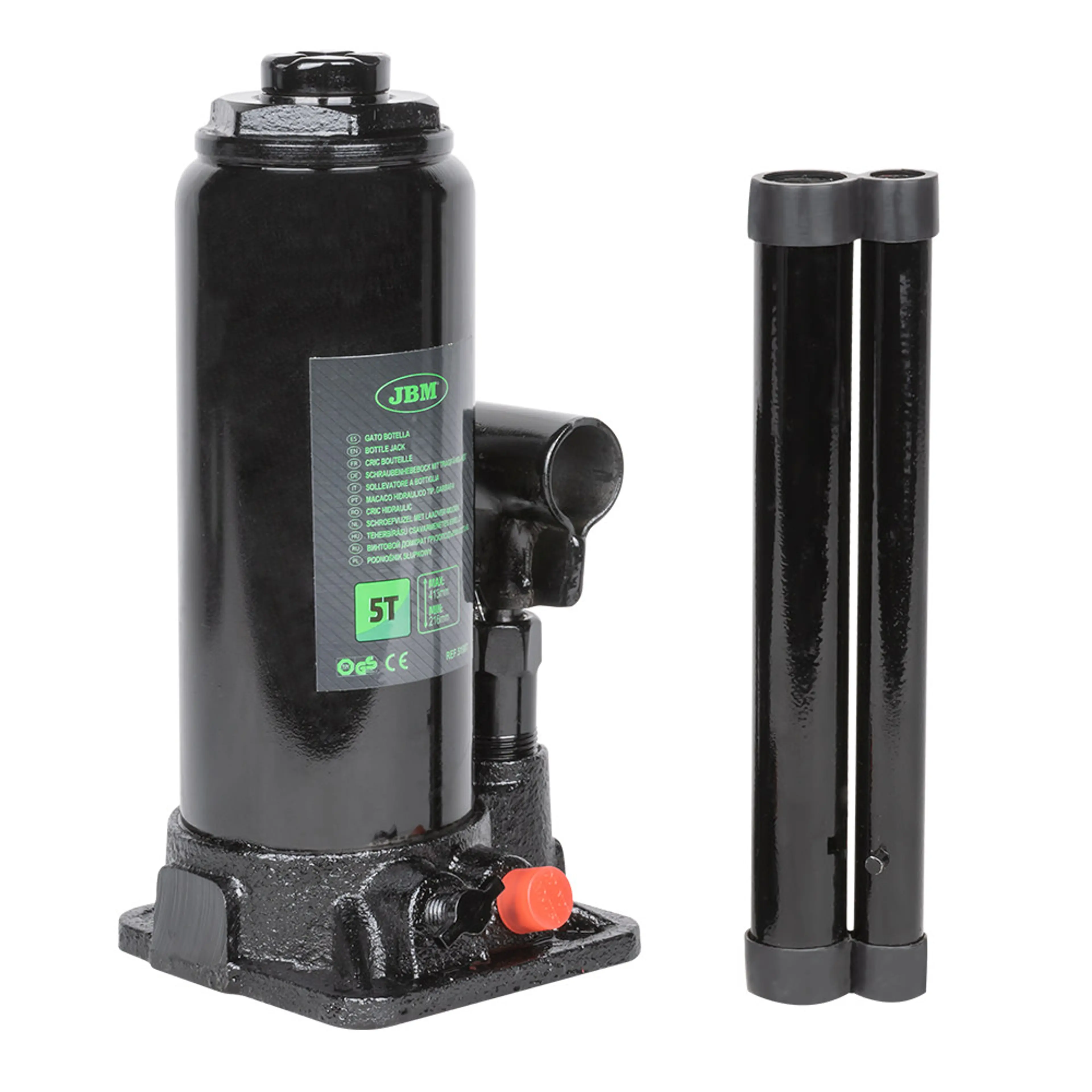 JBM GATO BOTELLA CON CAJA PLÁSTICA 5T.