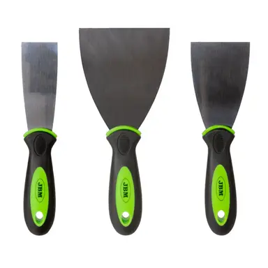 JBM SET DE 3 ESPÁTULAS DE ACERO