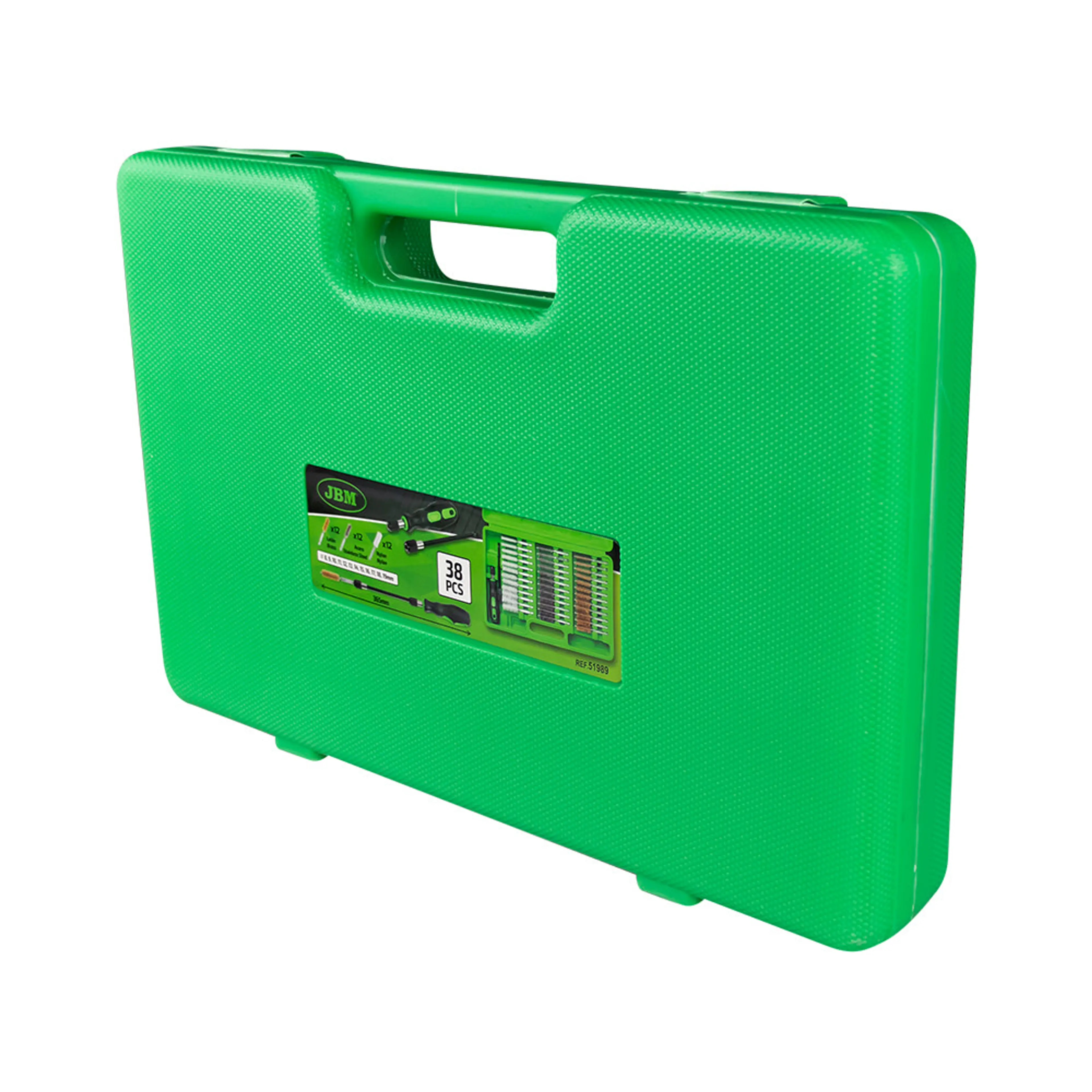 JBM ESTUCHE 38 CEPILLOS METÁLICOS / PLÁSTICOS
