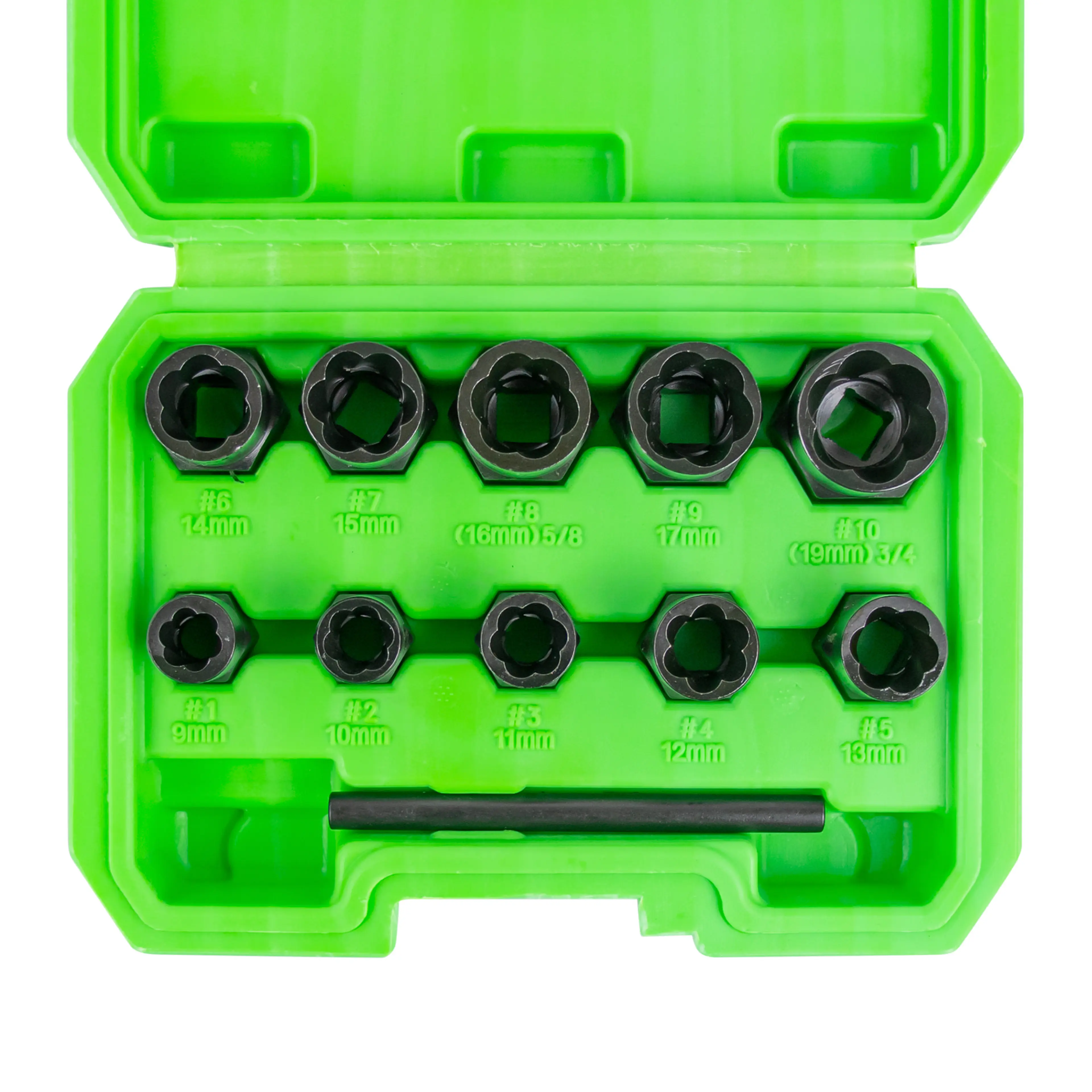 JBM SET DE VASOS TWIST DE 3/8" PARA EXTRACCIÓN DE TUERCAS/TORNILLOS DE