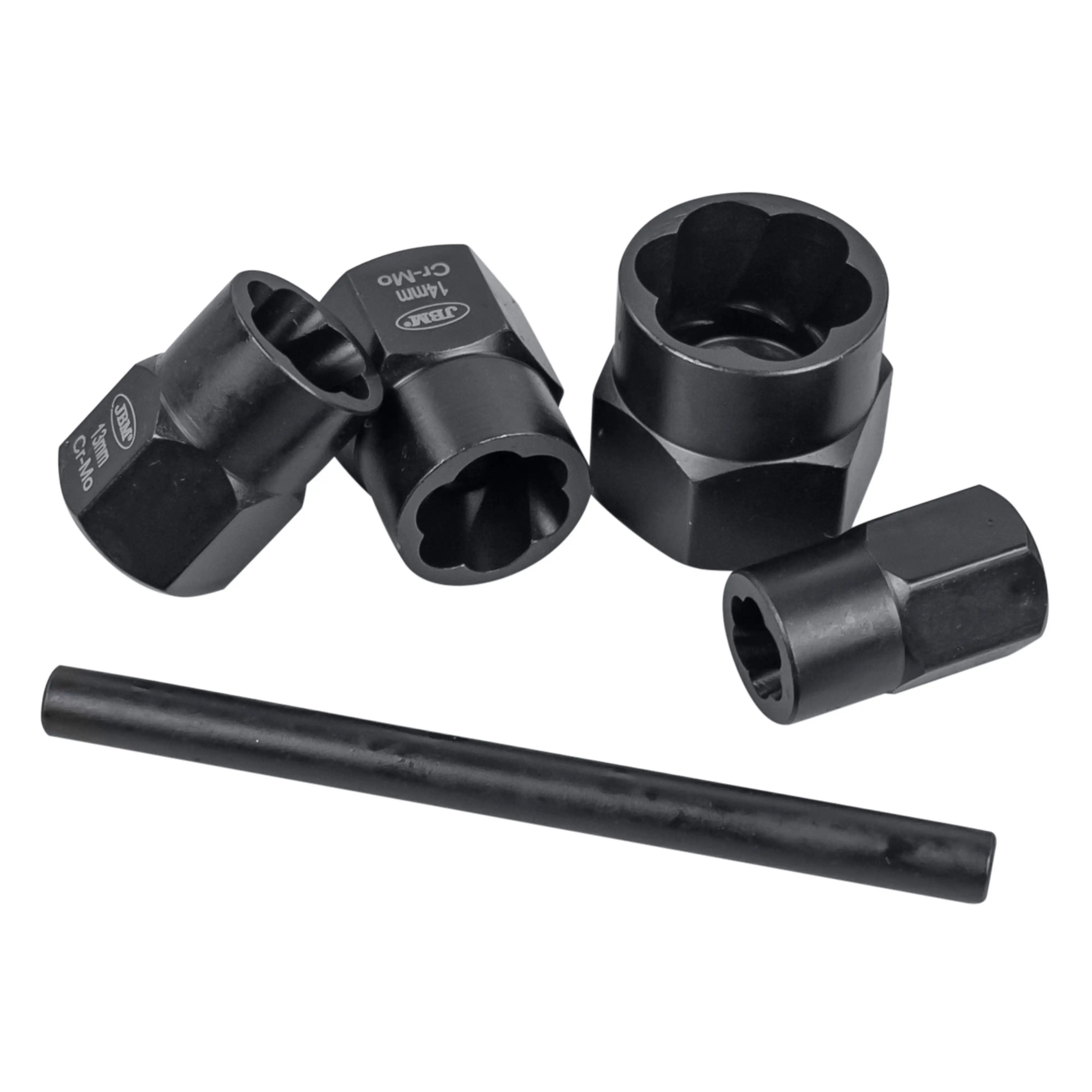 JBM SET DE VASOS TWIST DE 3/8" PARA EXTRACCIÓN DE TUERCAS/TORNILLOS DE