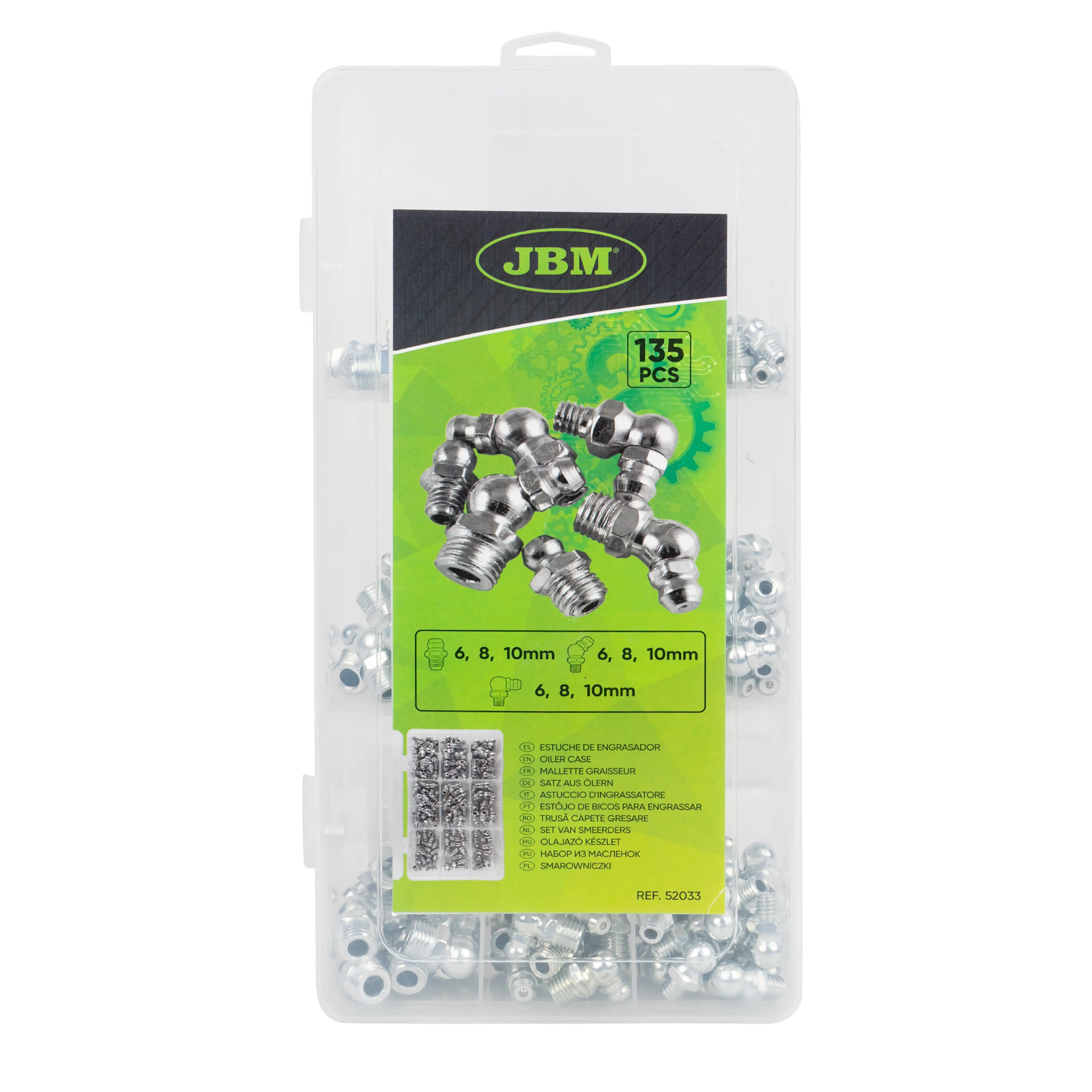 JBM ESTUCHE DE ENGRASADOR 135PCS