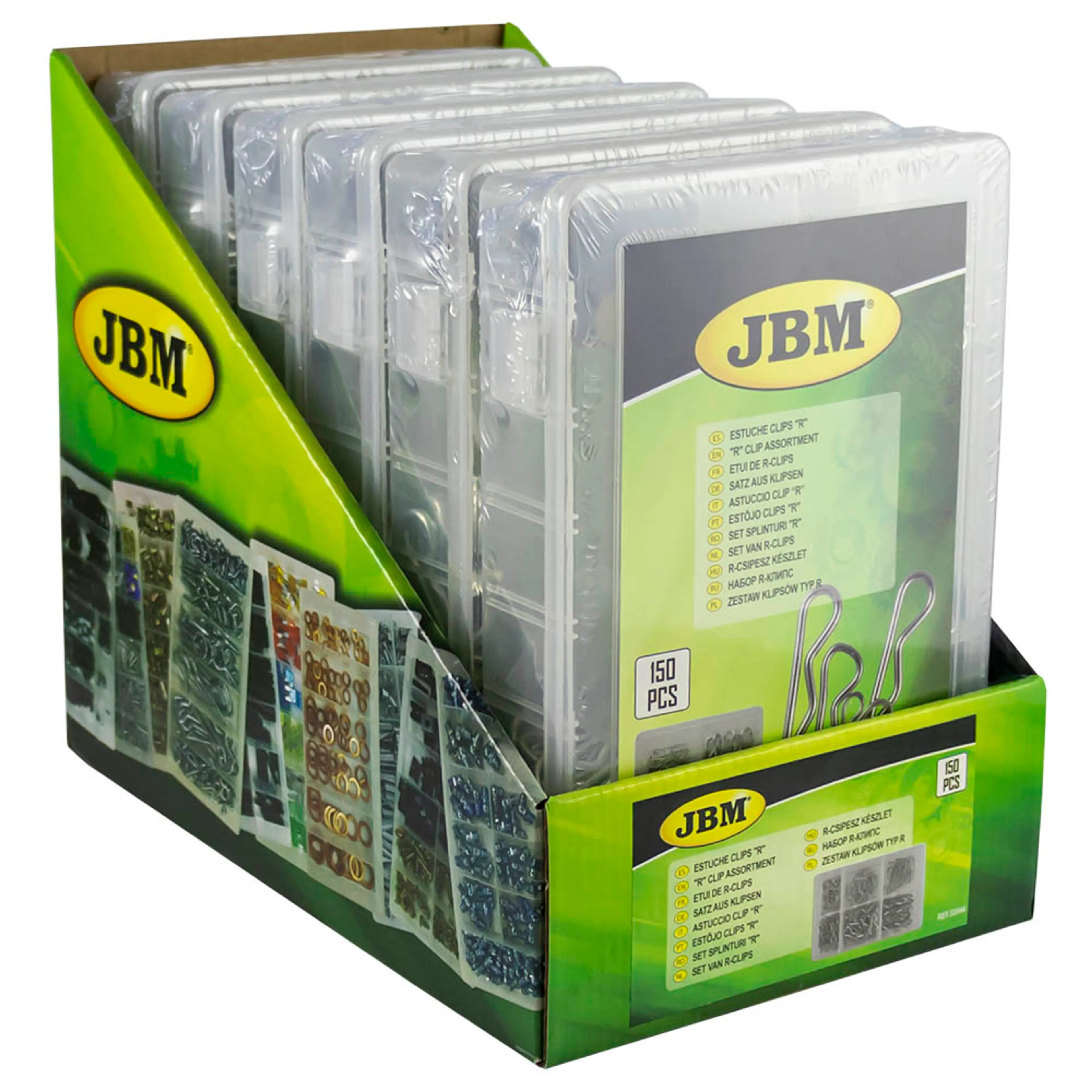 JBM ESTUCHE DE CLIPS EN R 150PCS