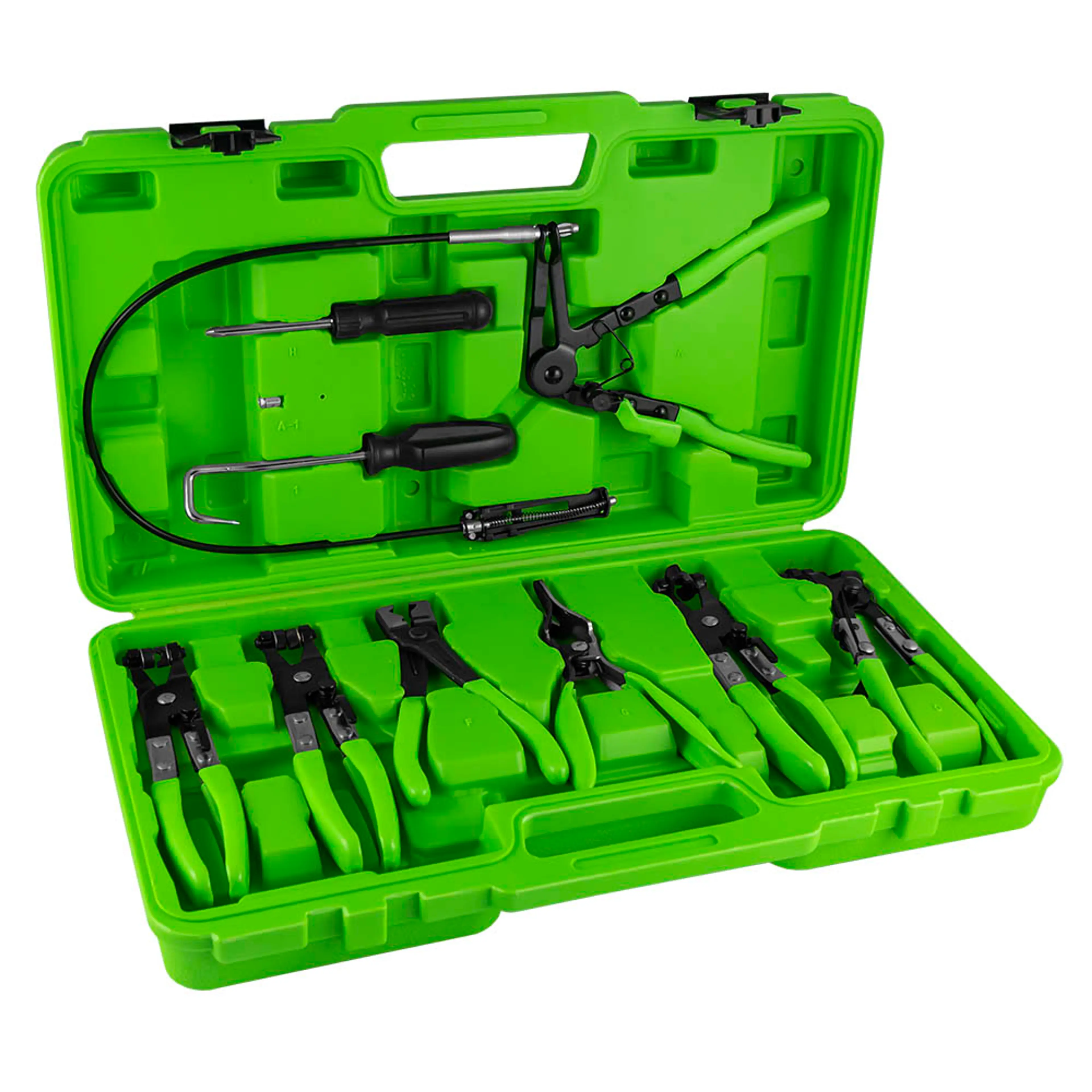 JBM SET DE ALICATES PARA ABRAZADERAS EN MALETÍN