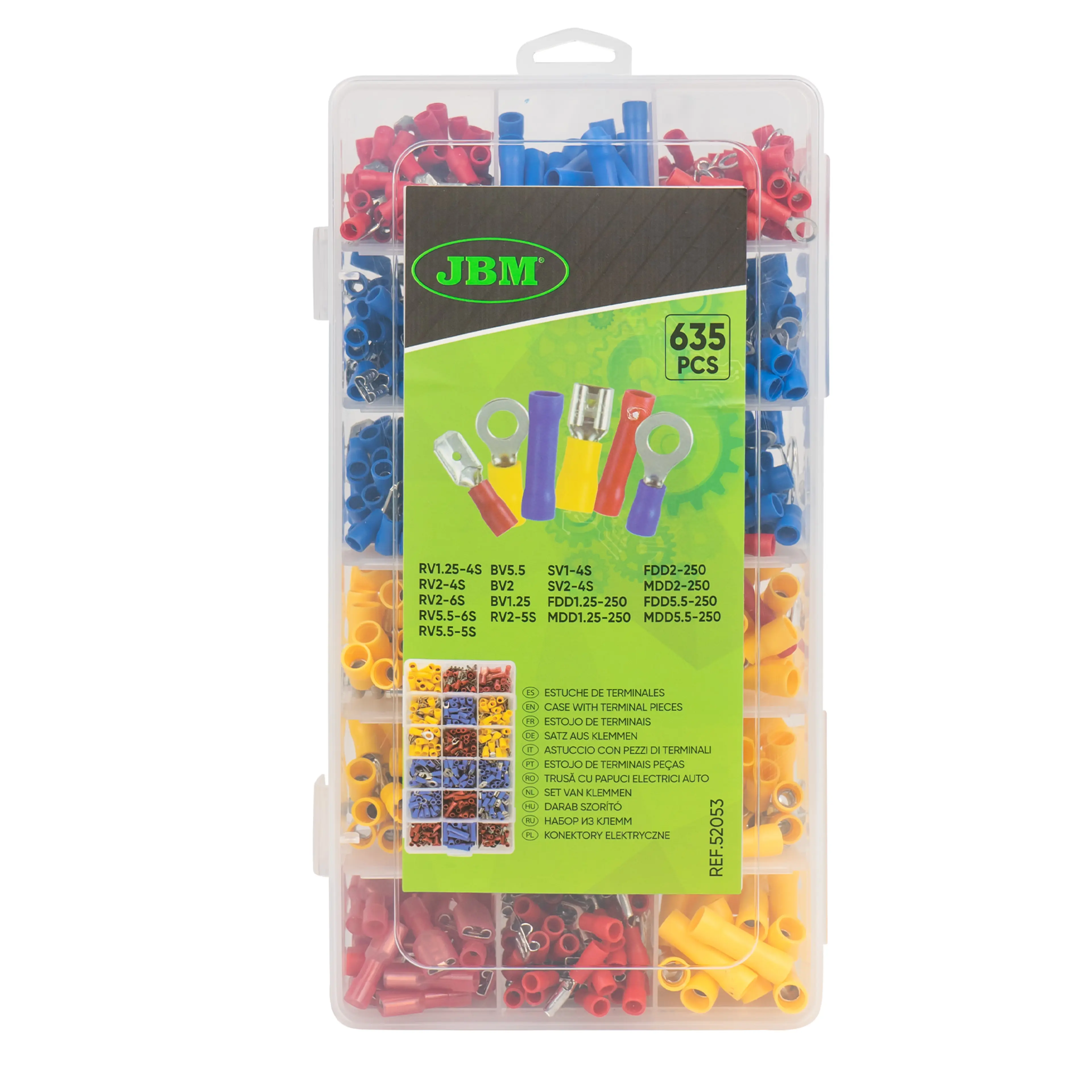 JBM ESTUCHE DE TERMINALES 635PCS