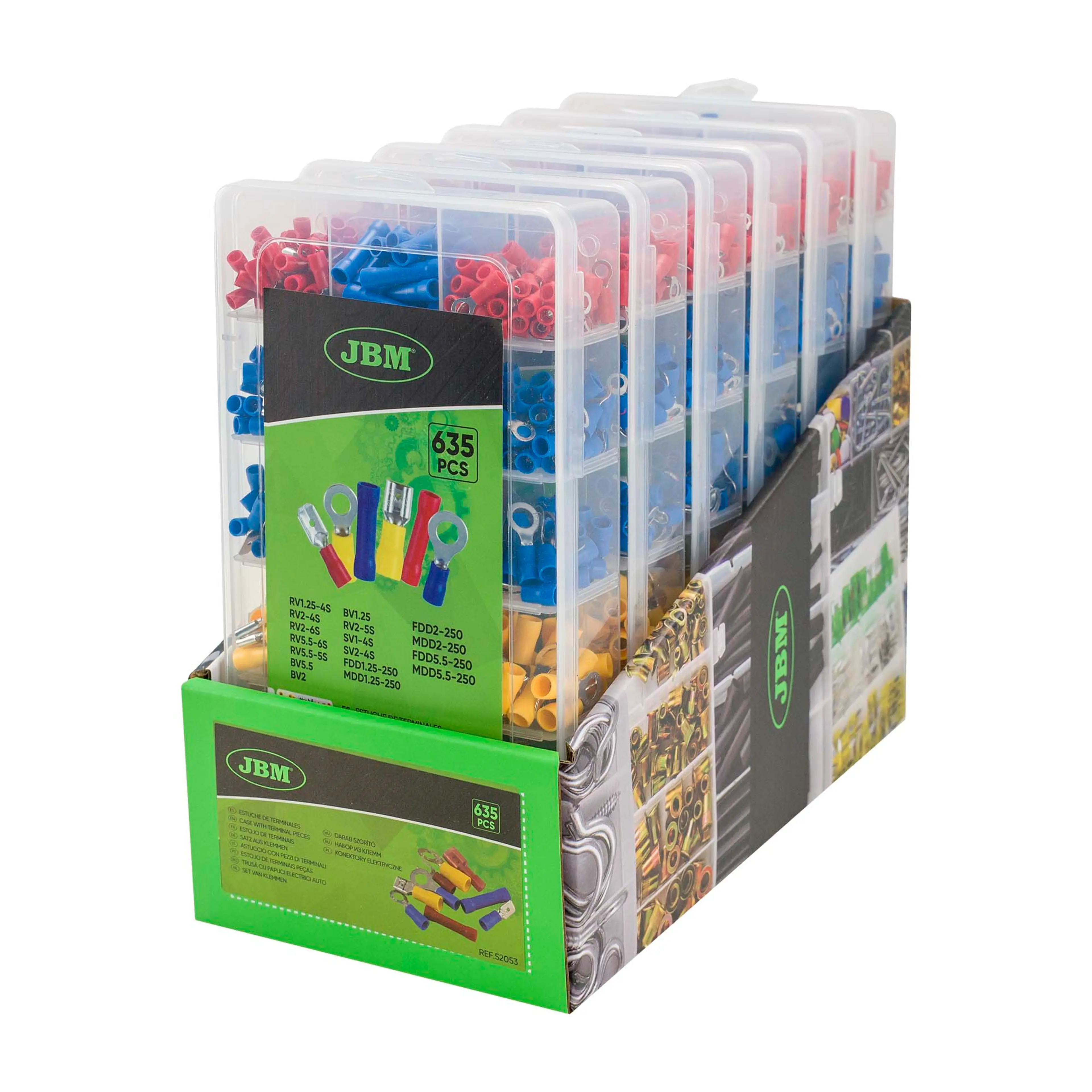 JBM ESTUCHE DE TERMINALES 635PCS