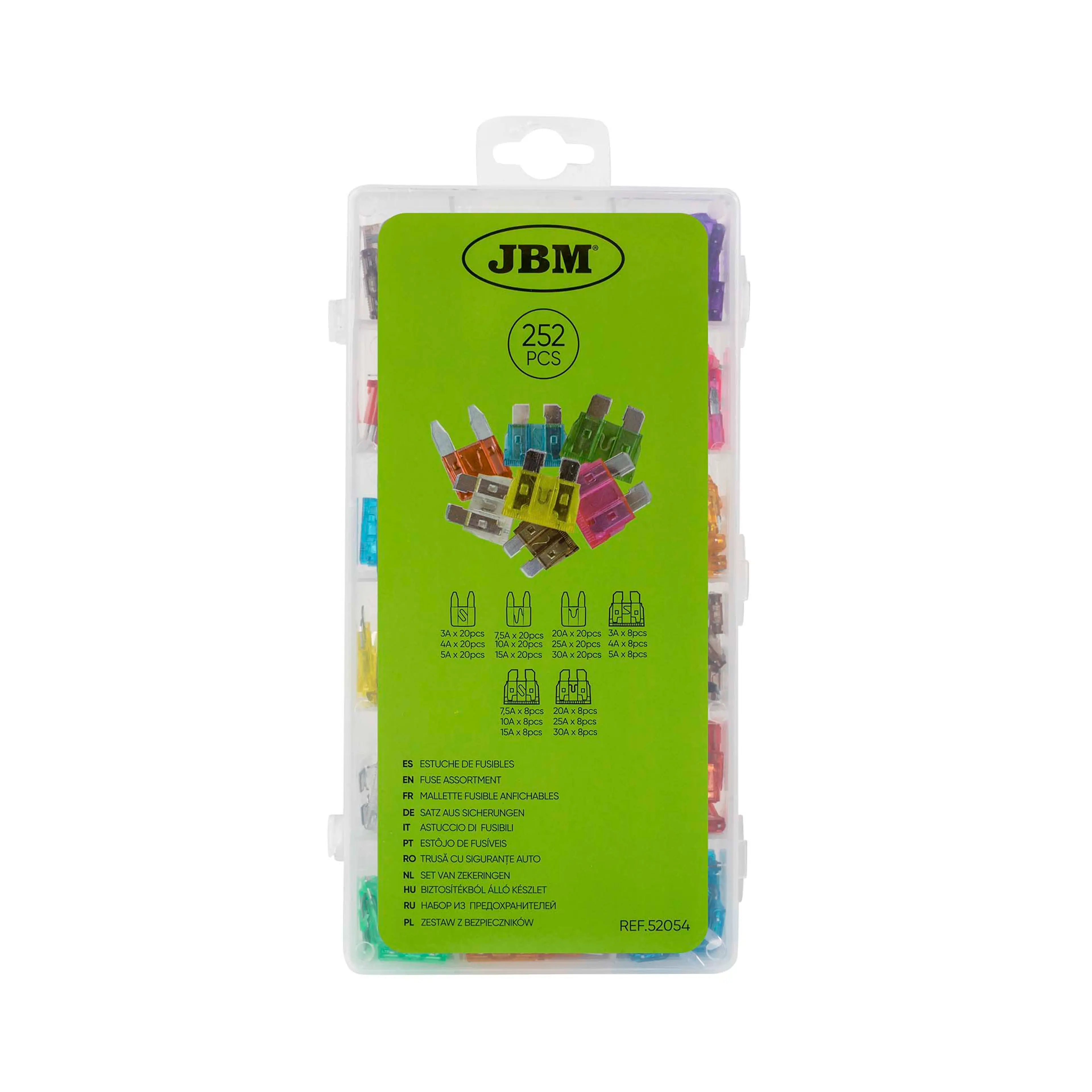 JBM ESTUCHE DE FUSIBLES 252PCS