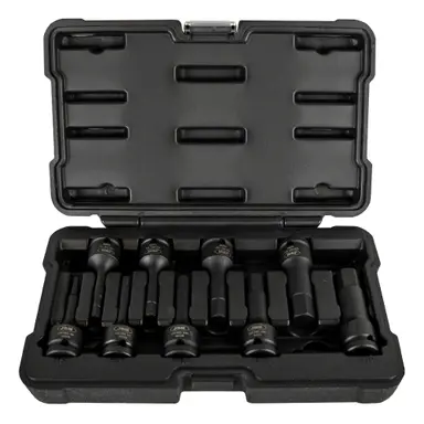 JBM SET DE 9 PUNTAS DE IMPACTO HEXAGONALES DE 1/2"