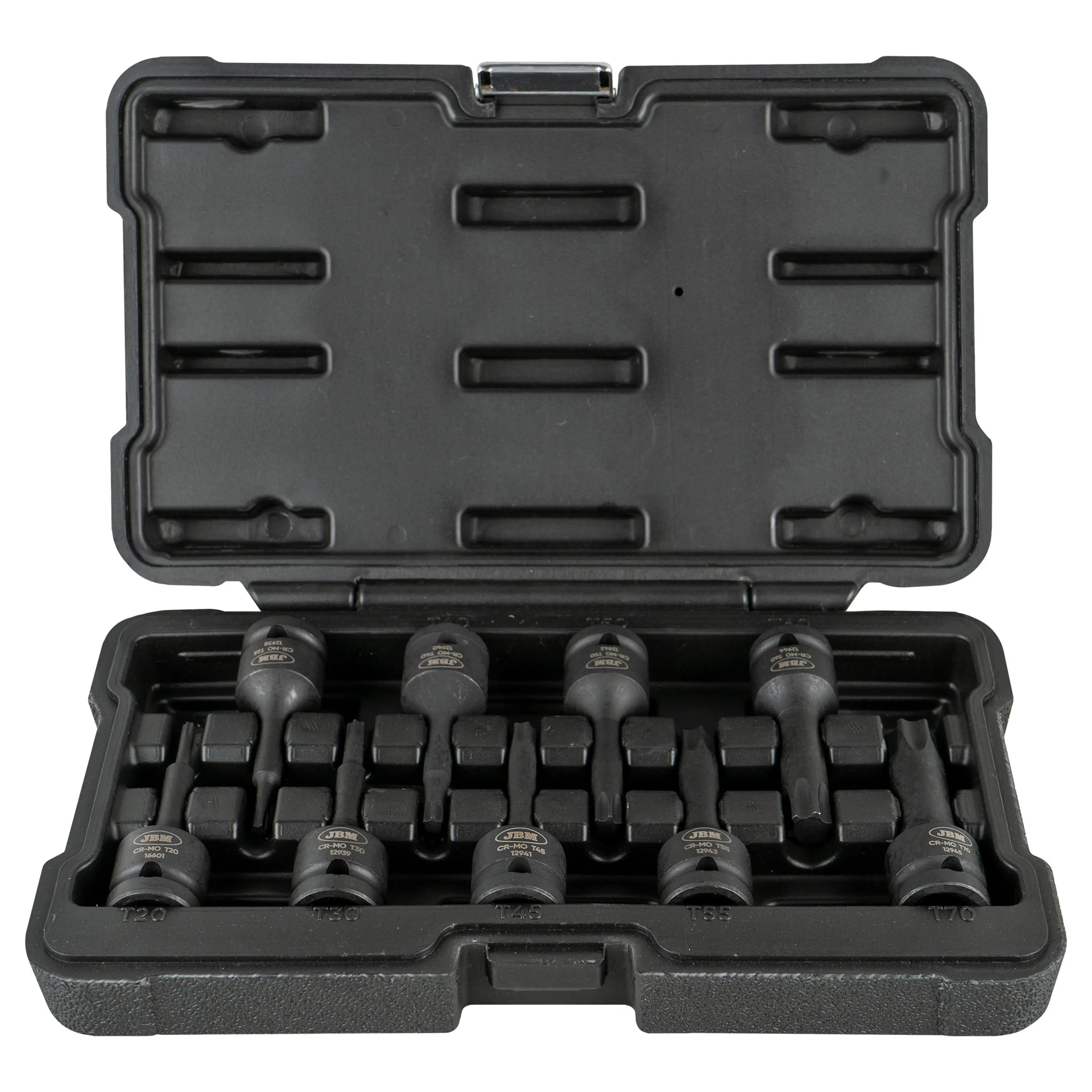 JBM SET DE 9 PUNTAS DE IMPACTO TORX DE 1/2"