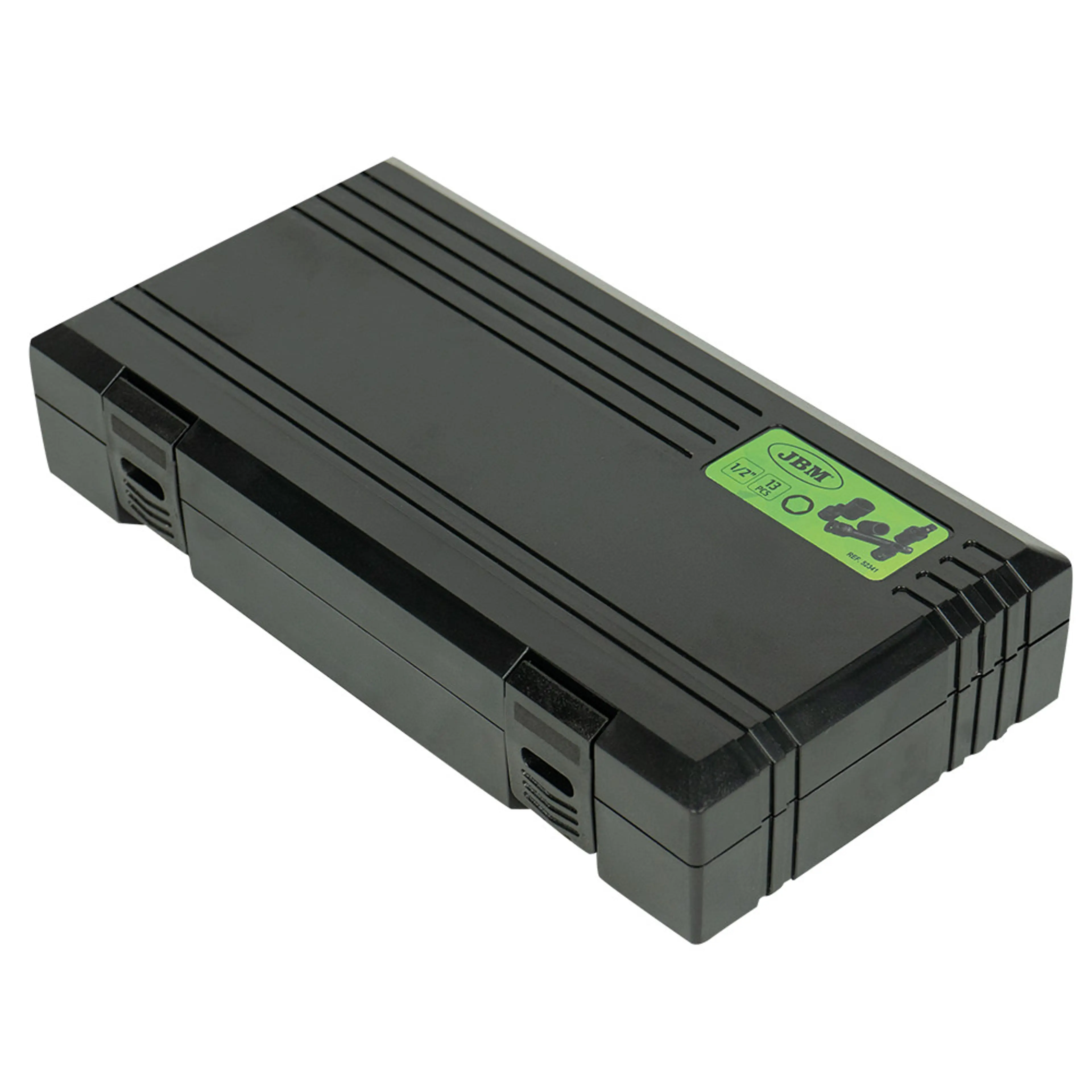 JBM SET DE 13 VASOS DE IMPACTO HEXAGONALES DE 1/2" + ADAPTADOR