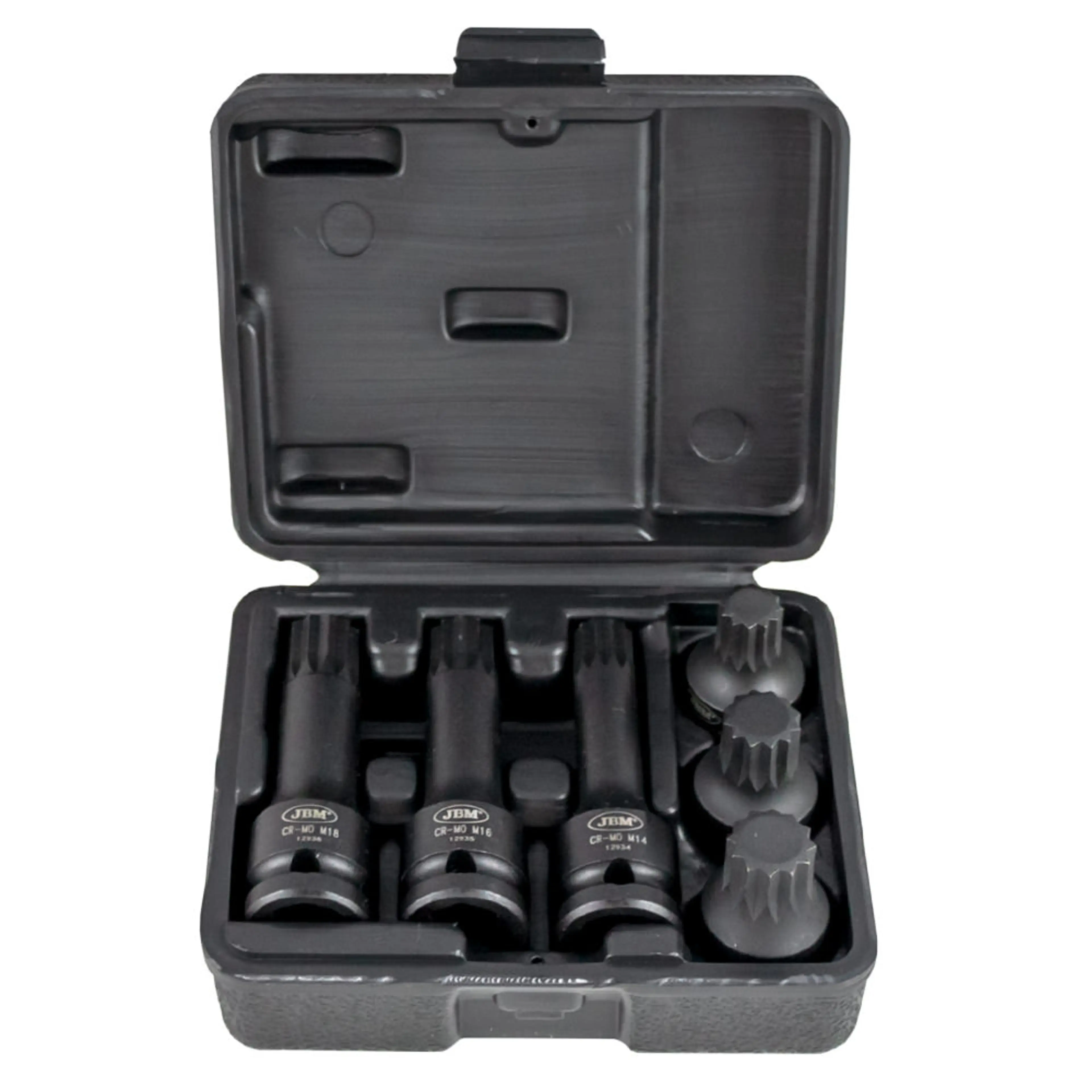 JBM SET DE 6 VASOS PUNTA XZN DE IMPACTO DE 1/2"