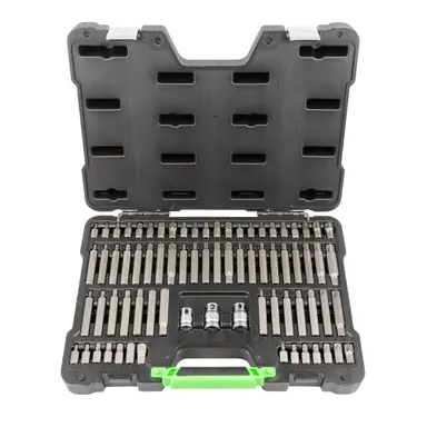 JBM MALETÍN DE 75 PUNTAS HEXAGONALES, XZN, RIBE, TORX Y TORX INVIOLABL