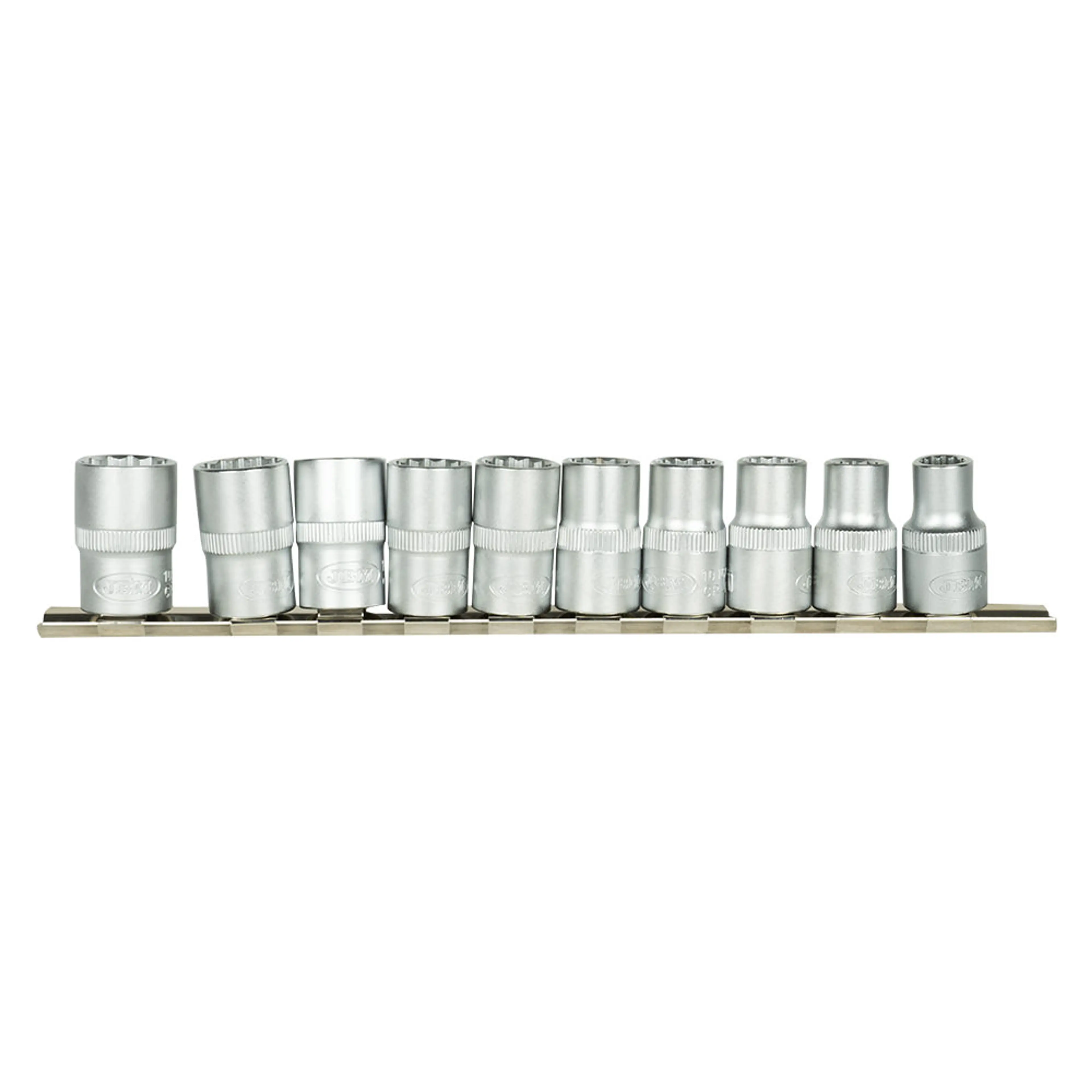 JBM JUEGO DE 10 VASOS DE 12 CANTOS DE 1/2"