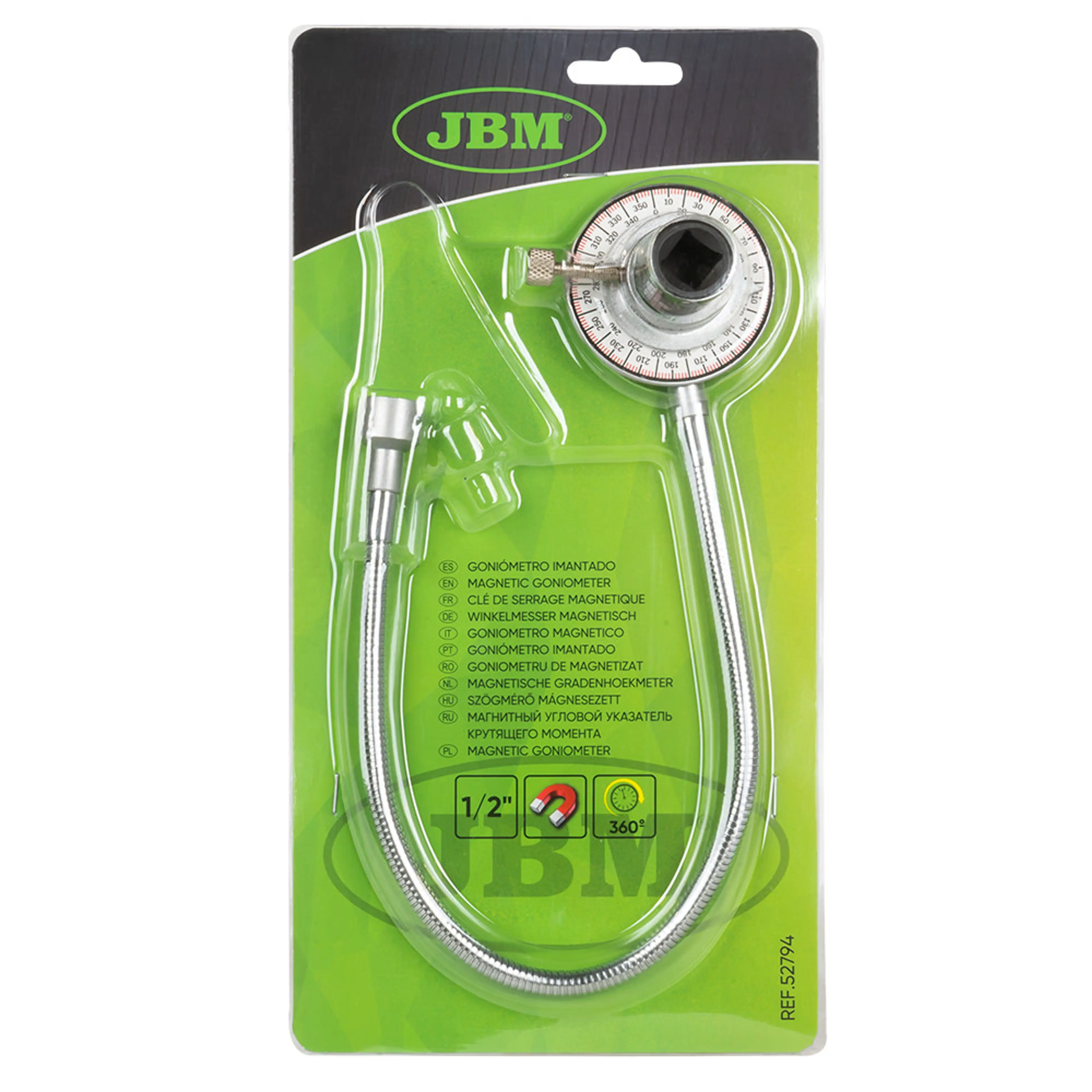 JBM GONIÓMETRO DE 1/2" IMANTADO