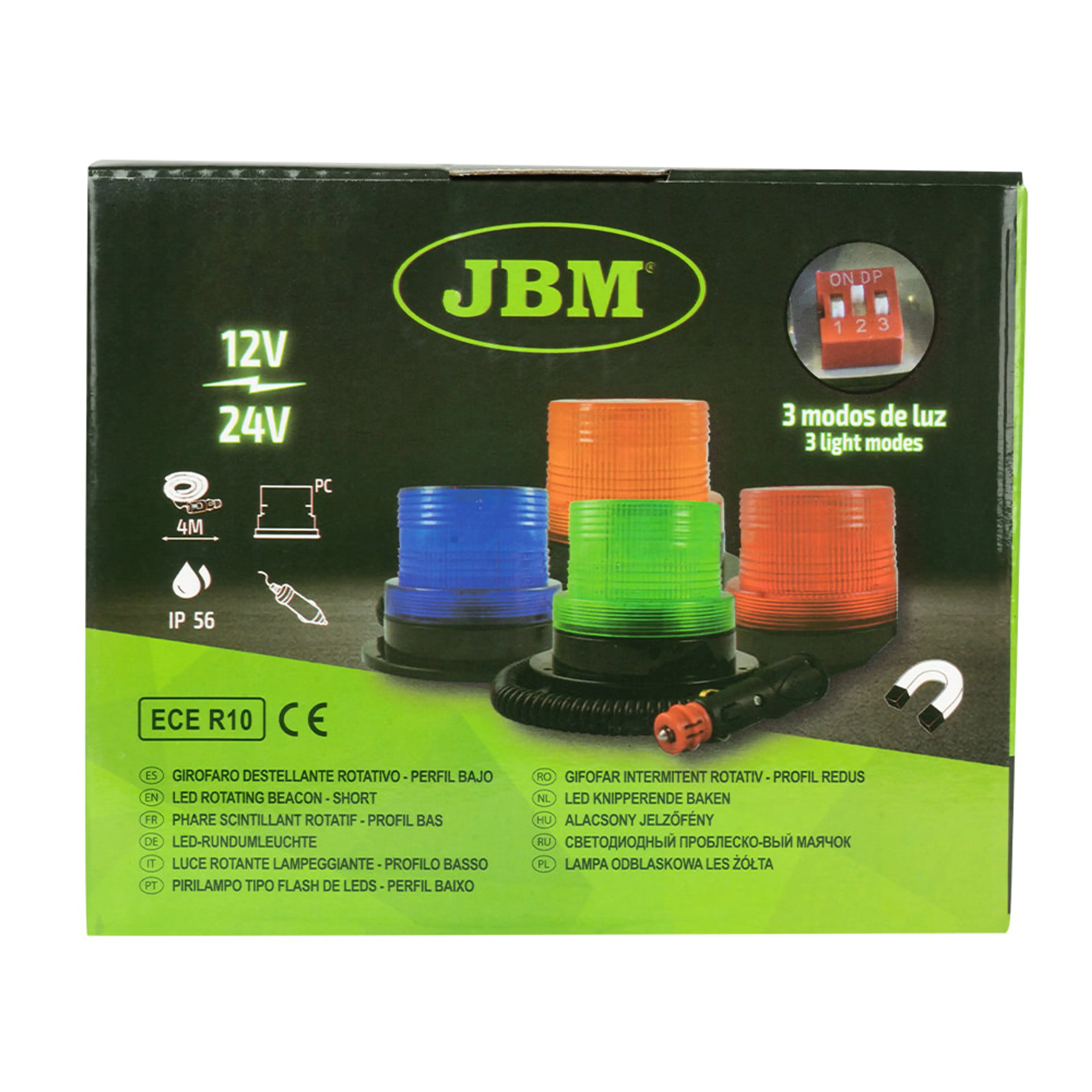 JBM GIROFARO DESTELLANTE ROTATIVO PERFIL BAJO - AZUL