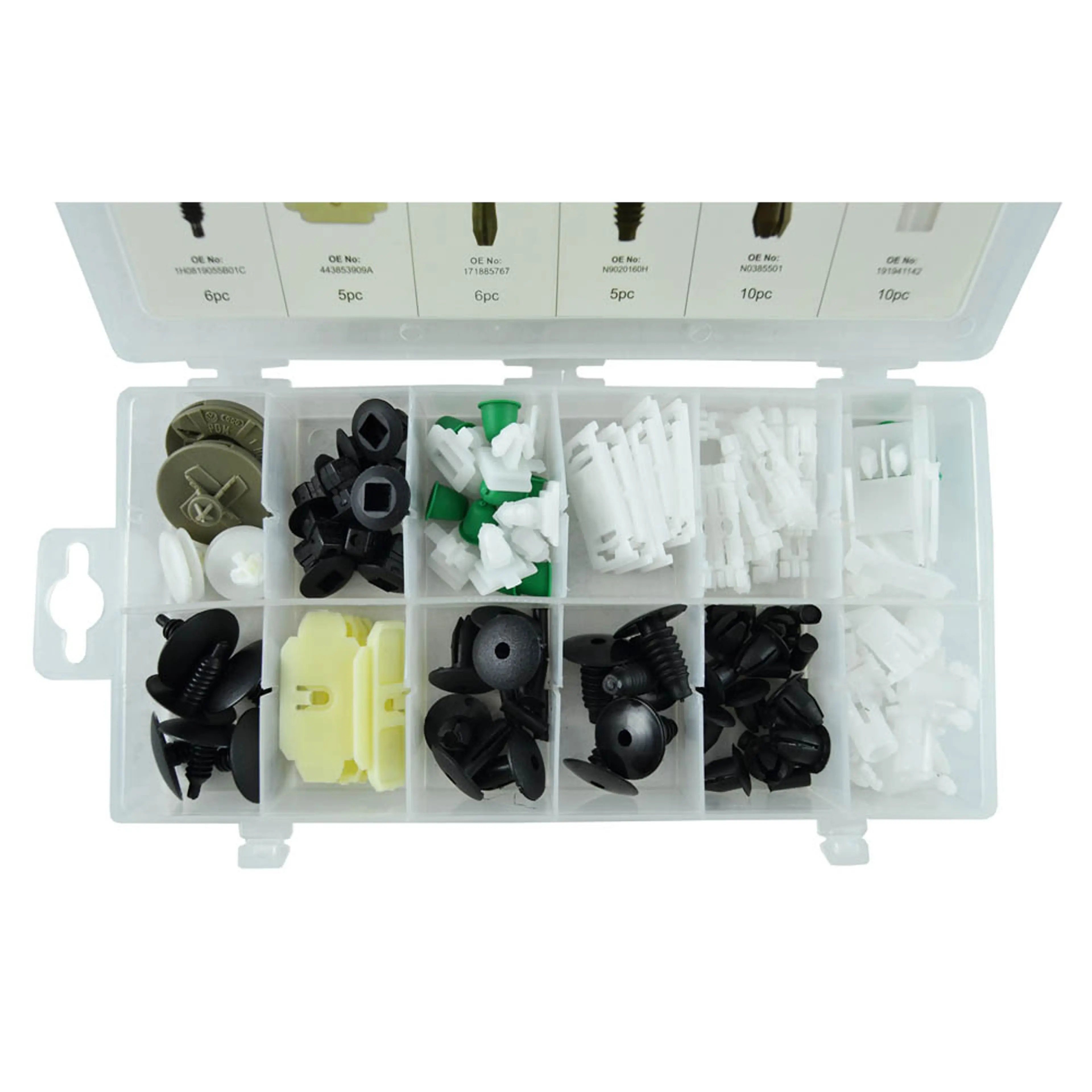 JBM ESTUCHE DE CLIPS PLÁSTICOS VOLKSWAGEN 85PCS