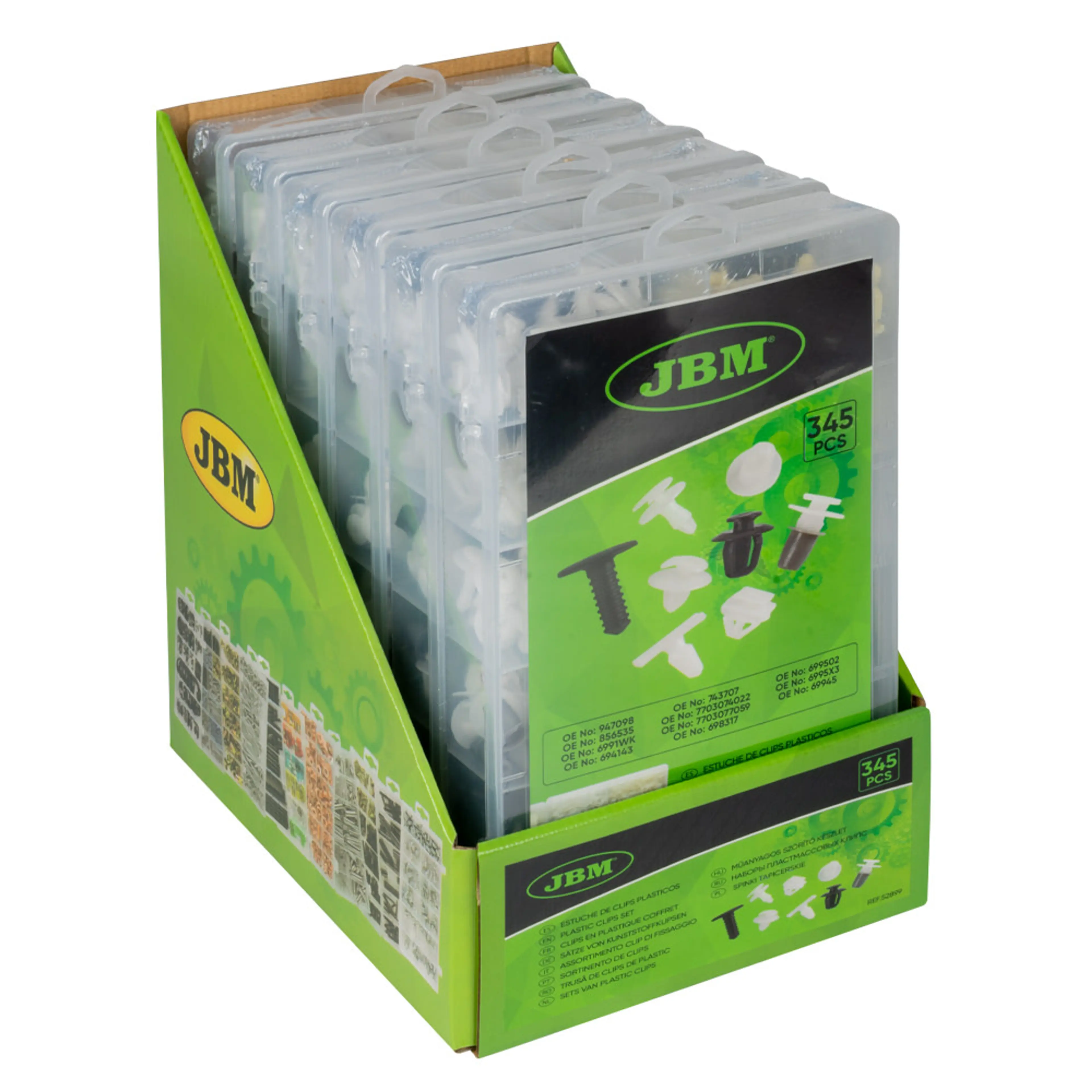 JBM ESTUCHE DE CLIPS PLÁSTICOS VOLKSWAGEN 85PCS