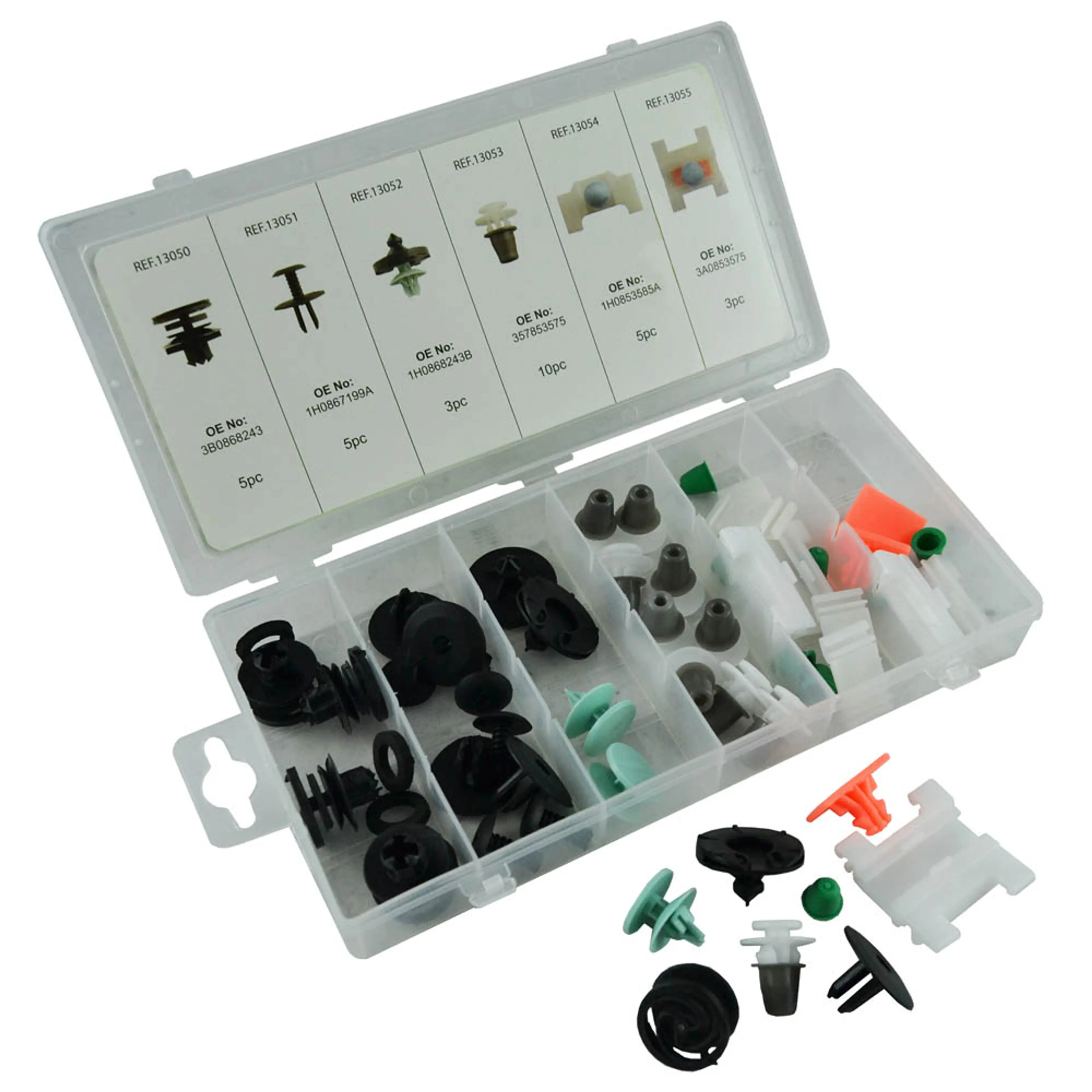 JBM ESTUCHE DE CLIPS PLÁSTICOS AUDI 31PCS