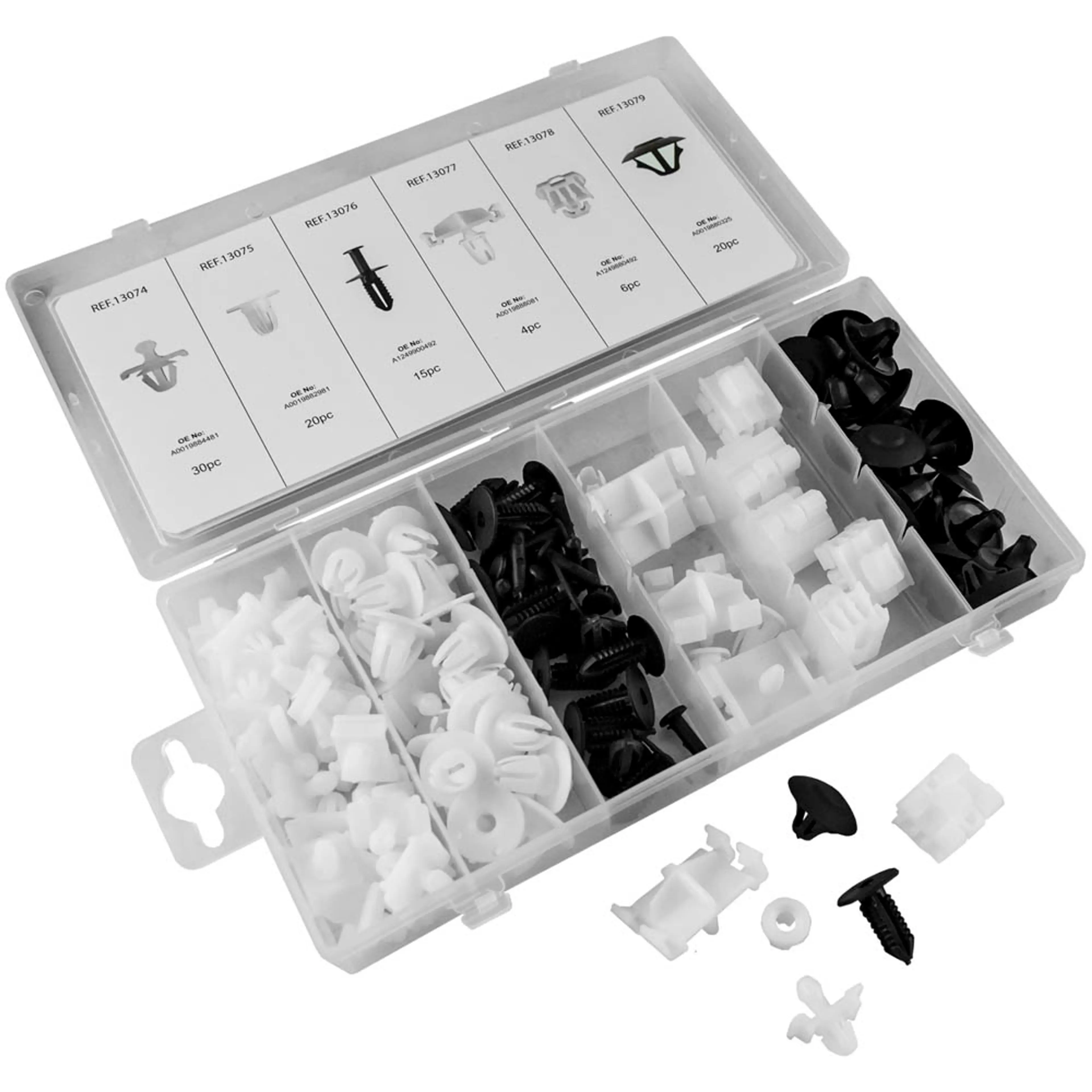 JBM ESTUCHE DE CLIPS PLÁSTICOS MERCEDES-BENZ 95PCS