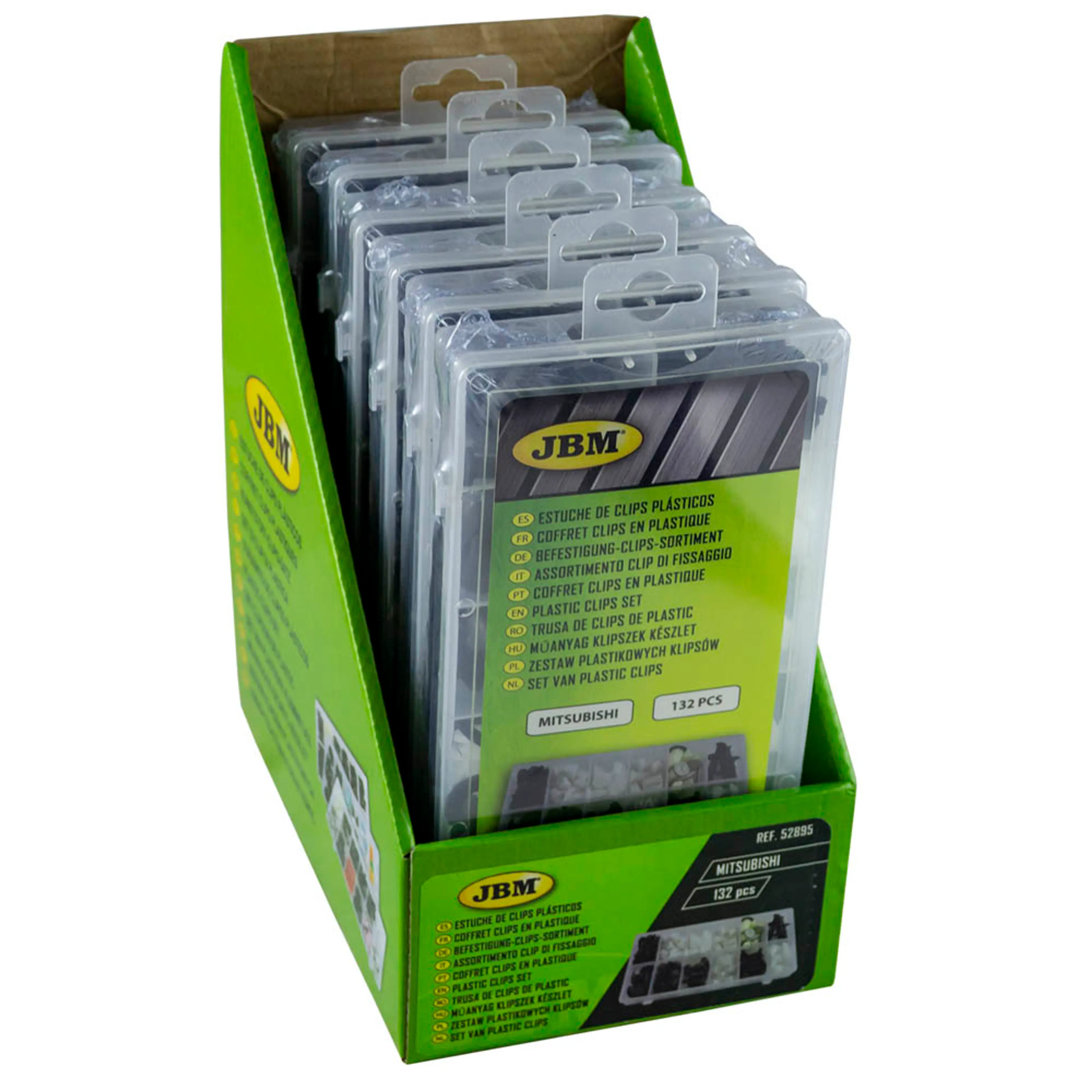 JBM ESTUCHE DE CLIPS PLÁSTICOS MITSUBISHI 134PCS
