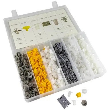 JBM ESTUCHE DE CLIPS PLÁSTICOS RENAULT 300PCS