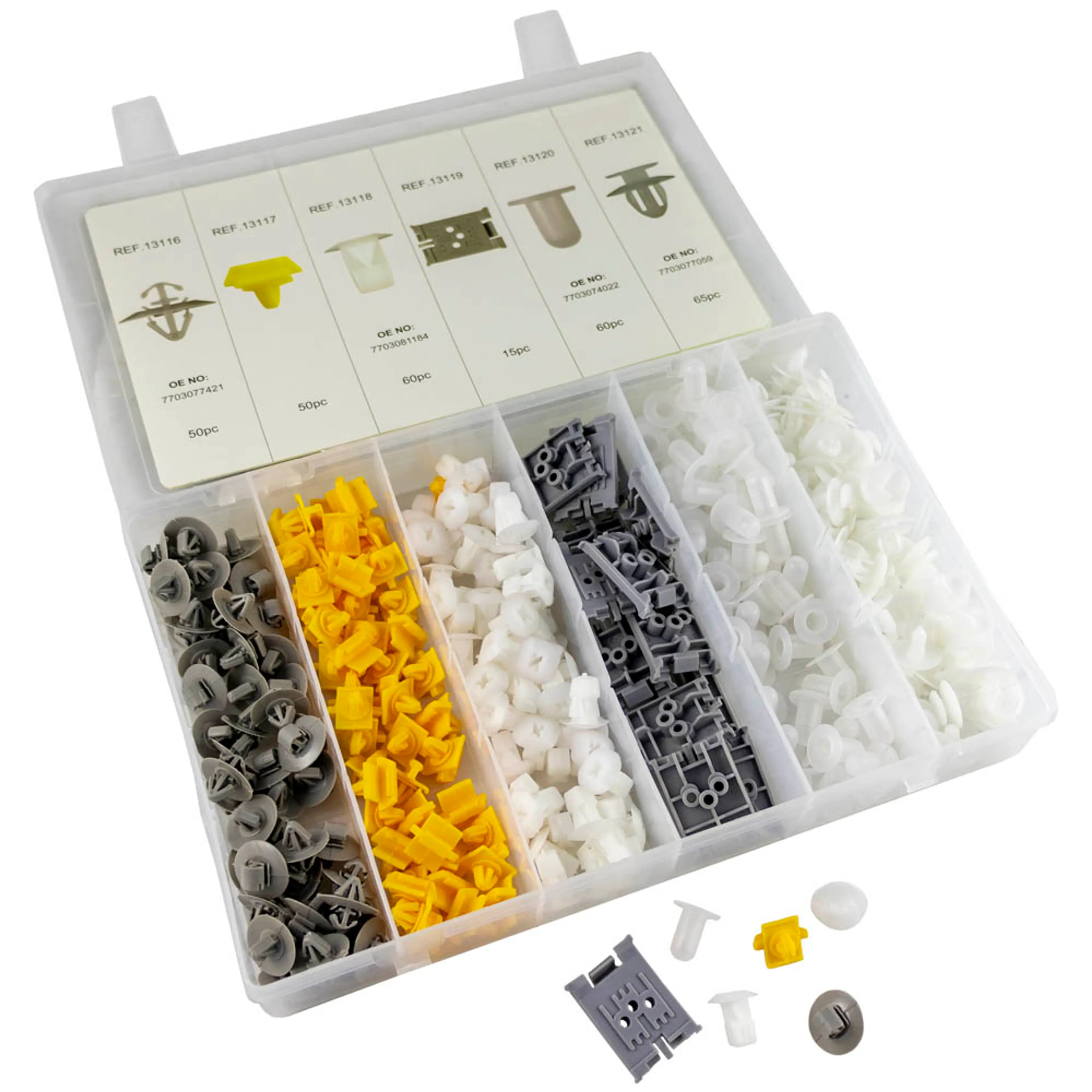 JBM ESTUCHE DE CLIPS PLÁSTICOS RENAULT 300PCS