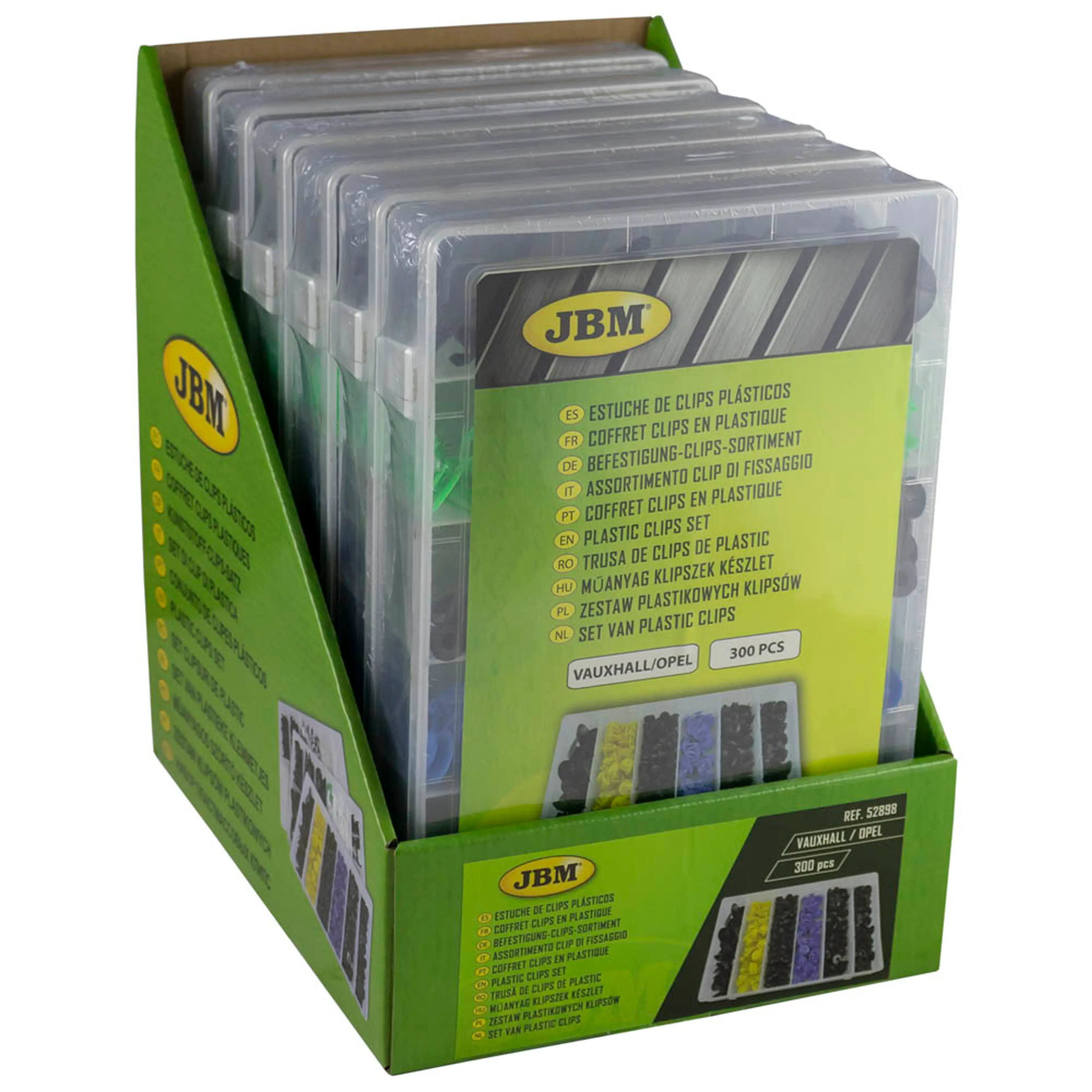 JBM ESTUCHE DE CLIPS PLÁSTICOS VAUXHALL/OPEL 300PCS