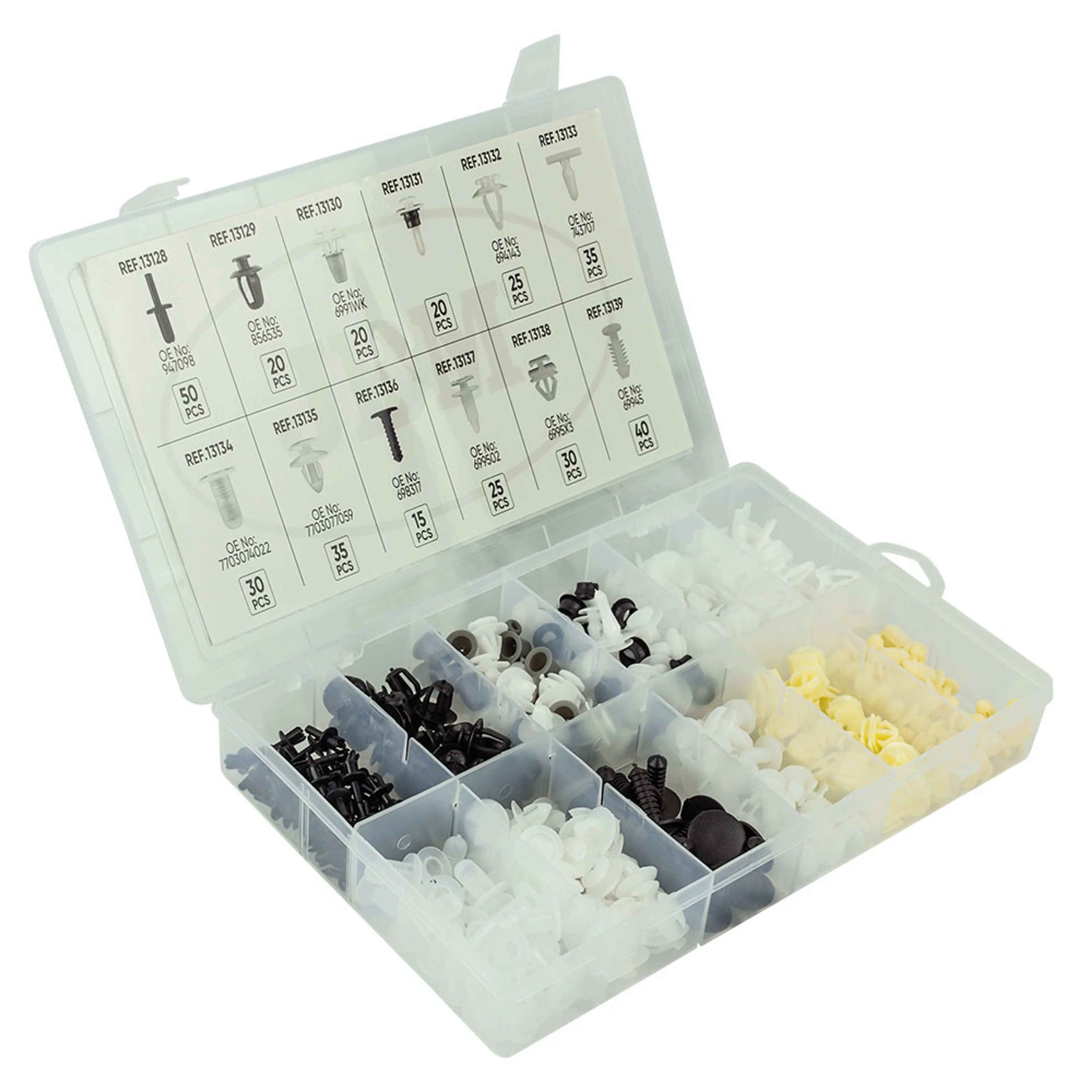 JBM ESTUCHE DE CLIPS PLÁSTICOS PEUGEOT/CITROËN 345PCS